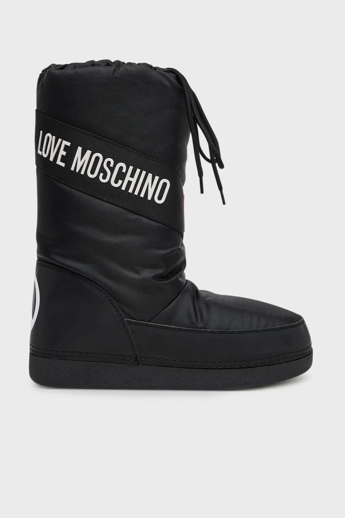Love Moschino Logolu Suya Dayanıklı Büzgülü Bayan Kar Botu JA24032G0NISA000 SİYAH - 1