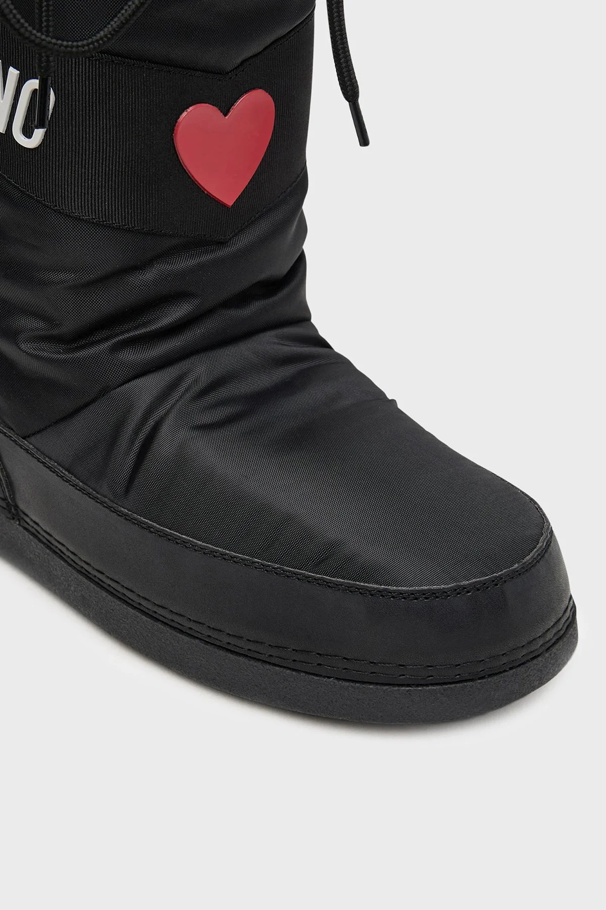 Love Moschino Logolu Suya Dayanıklı Büzgülü Bayan Kar Botu JA24032G0NISA000 SİYAH - 3