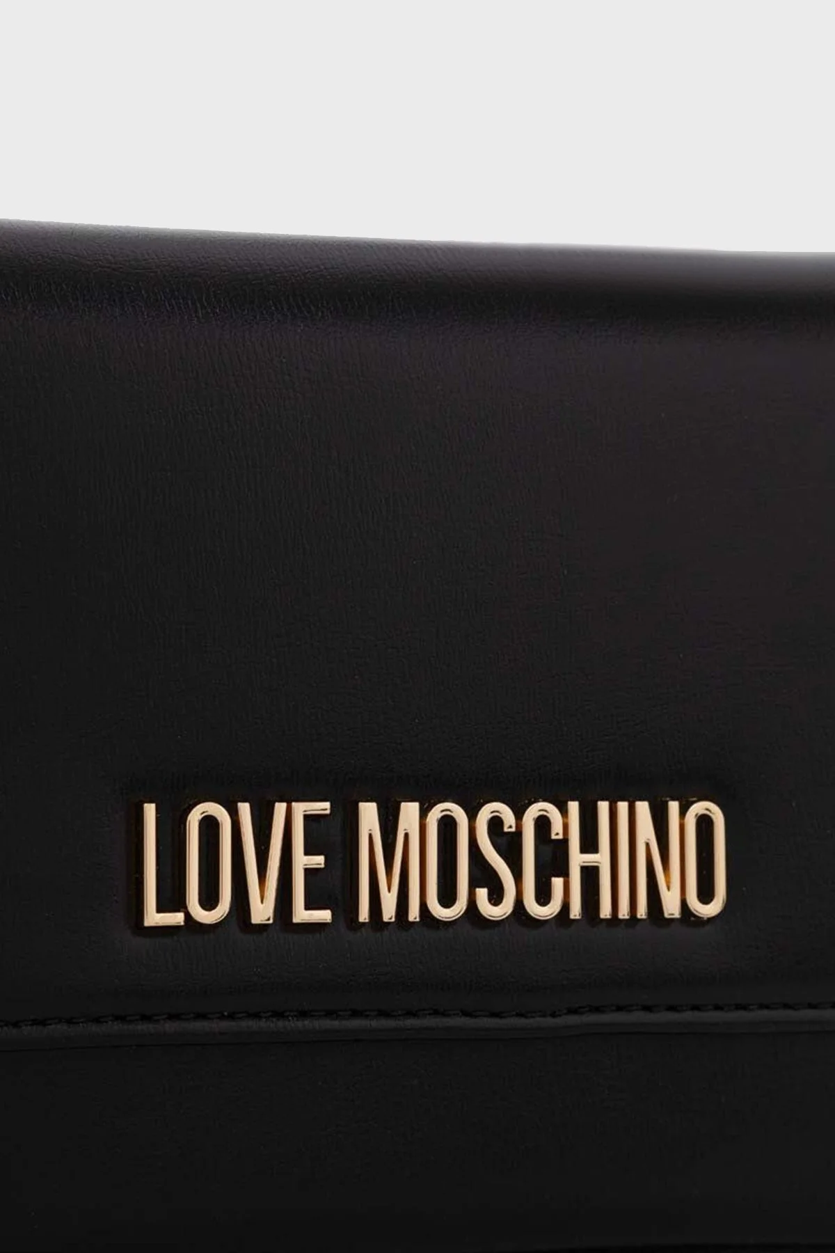 Love Moschino Logolu Suya Dayanıklı Çıkarılabilir Zincir Askılı Bayan Çanta JC4095PP1HLL0000 SİYAH - 4
