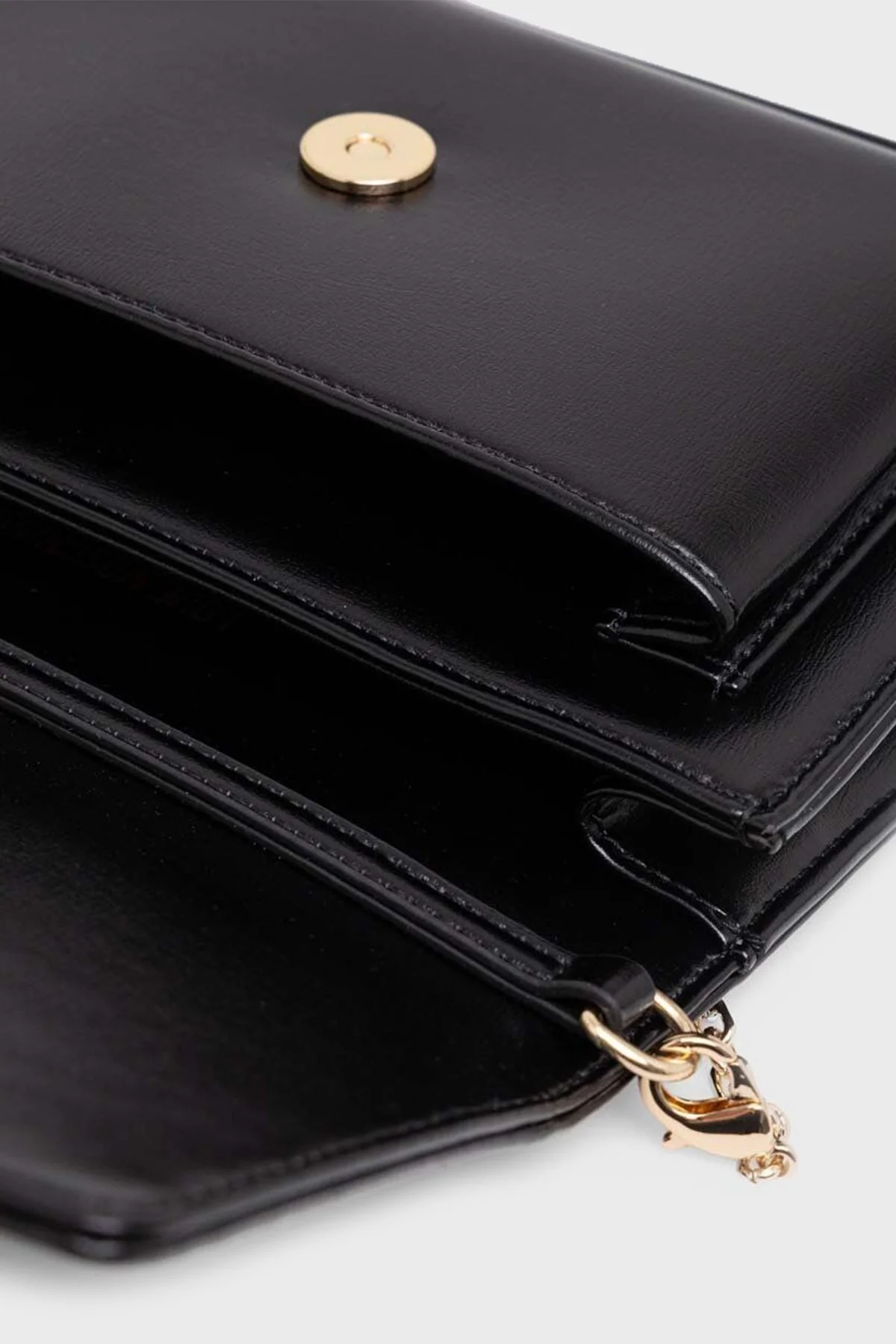 Love Moschino Logolu Suya Dayanıklı Çıkarılabilir Zincir Askılı Bayan Çanta JC4095PP1HLL0000 SİYAH - 5