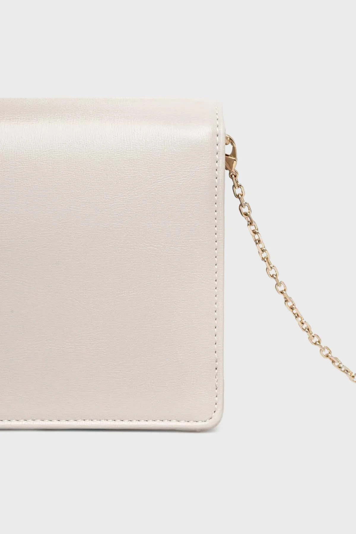 Love Moschino Logolu Suya Dayanıklı Çıkarılabilir Zincir Askılı Bayan Çanta JC4095PP1HLL0110 EKRU - 4