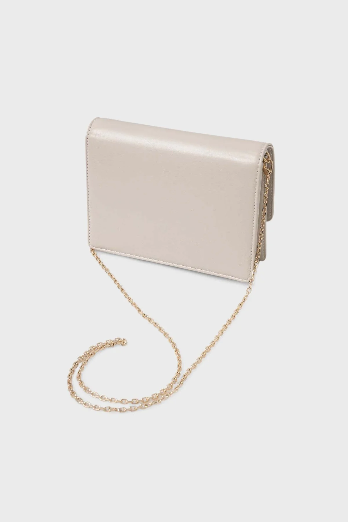 Love Moschino Logolu Suya Dayanıklı Çıkarılabilir Zincir Askılı Bayan Çanta JC4095PP1HLL0110 EKRU - 6