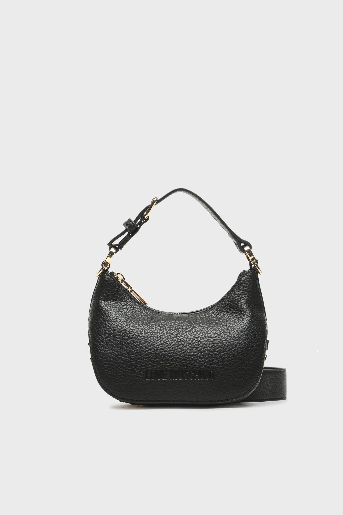 Love Moschino Logolu Suya Dayanıklı Uzatma Askılı Bayan Çanta JC4019PP1HLT0000 SİYAH - 1