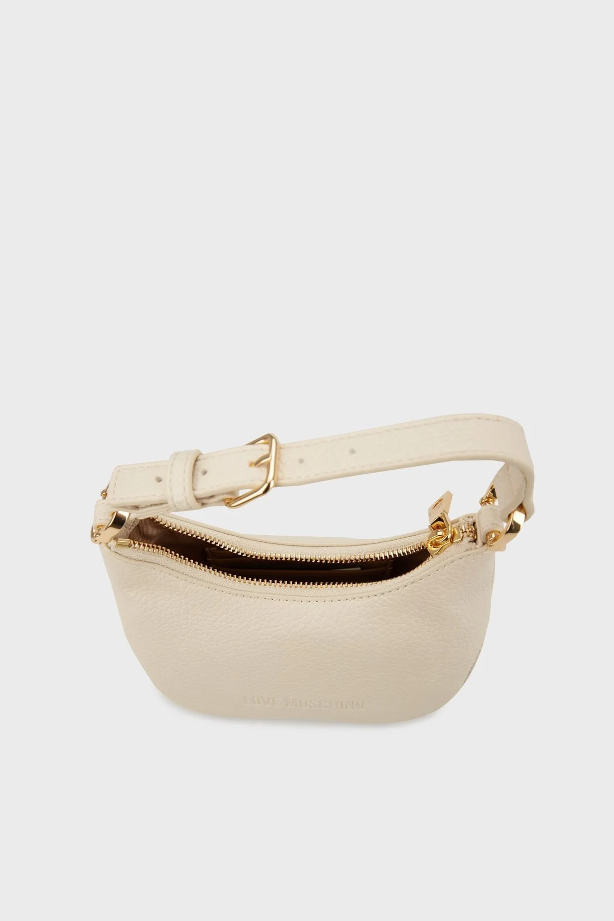 Love Moschino Logolu Suya Dayanıklı Uzatma Askılı Bayan Çanta JC4019PP1HLT0110 EKRU - 5