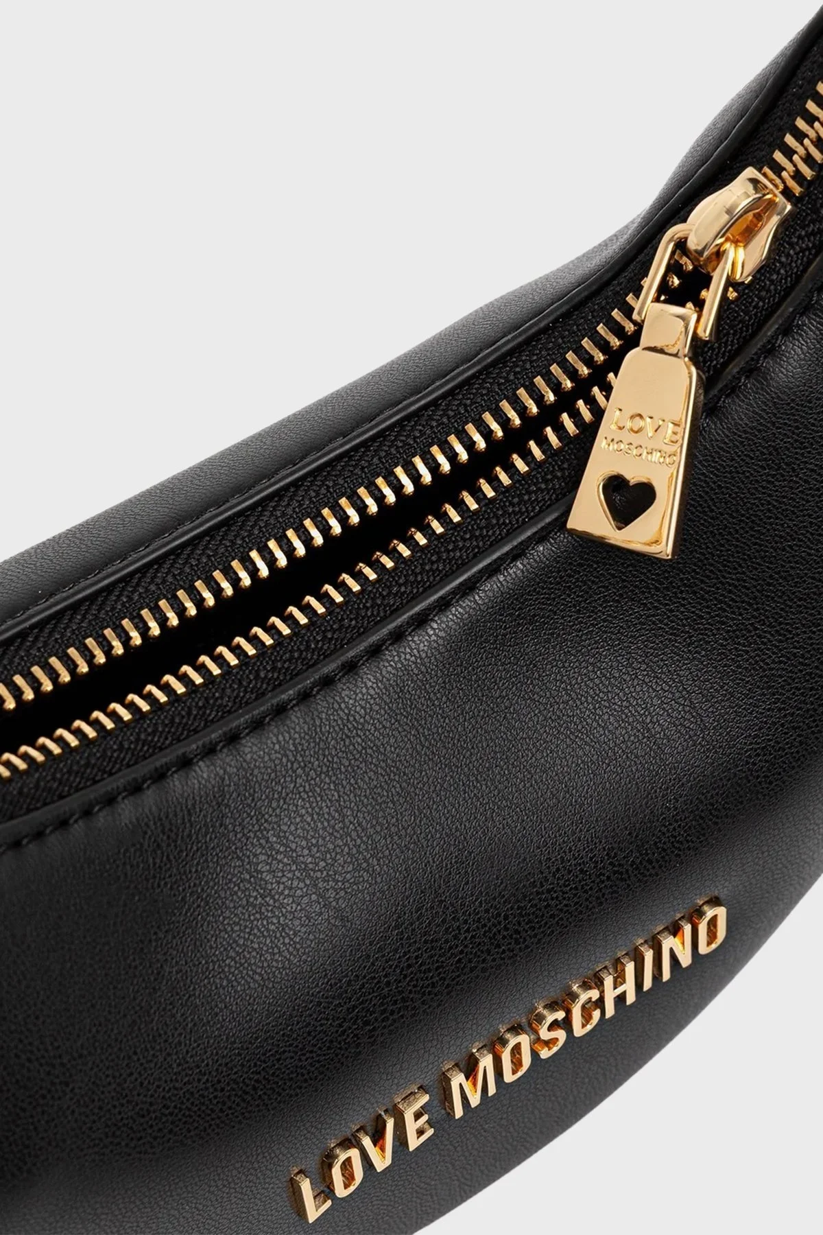 Love Moschino Logolu Taş Detaylı Çıkarılabilir Zincir Askılı Bayan Çanta JC4094PP1NLU0000 SİYAH - 4