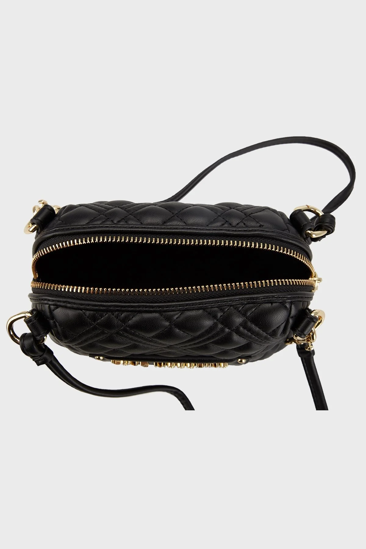 Love Moschino Logolu Uzatma Askılı Omuz Bayan Çanta JC4064PP1HLA0000 SİYAH - 3