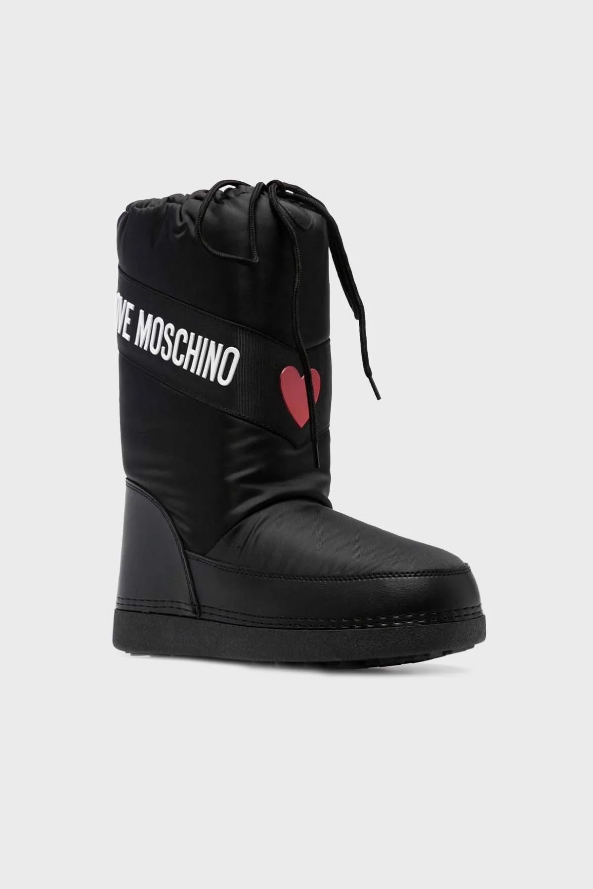 Love Moschino Logolu Yalıtımlı Su Geçirmez Soğuğa Karşı Dayanıklı Bayan Kar Botu JA24032G0HISA000 SİYAH - 2