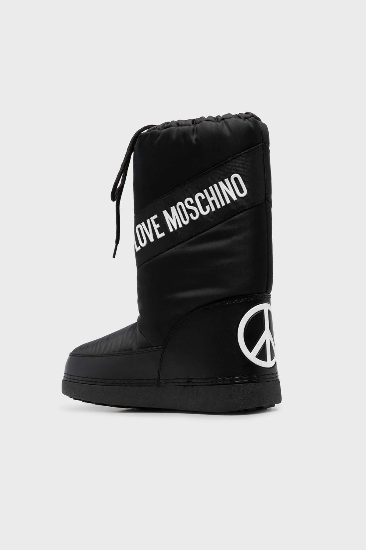 Love Moschino Logolu Yalıtımlı Su Geçirmez Soğuğa Karşı Dayanıklı Bayan Kar Botu JA24032G0HISA000 SİYAH - 4