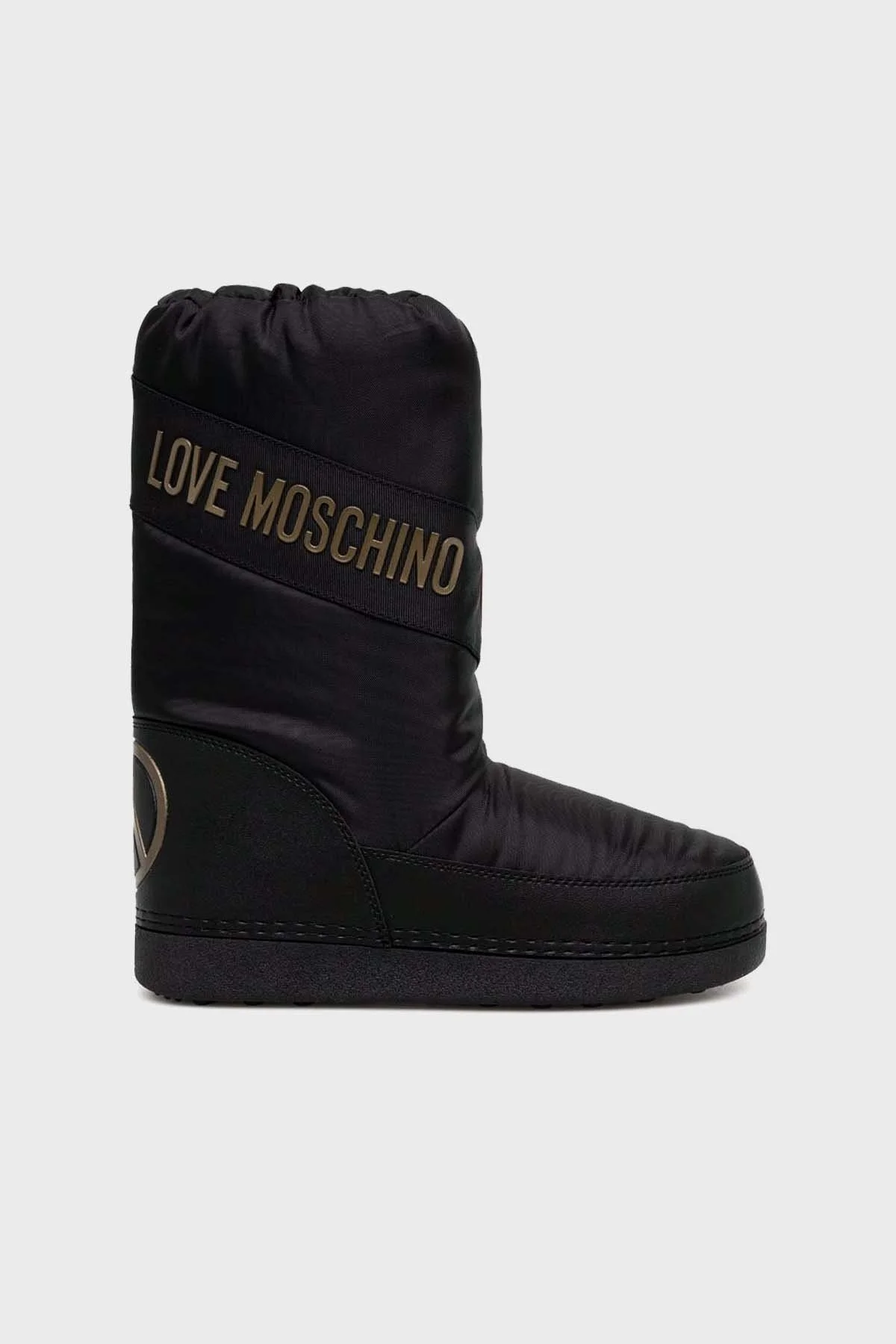 Love Moschino Logolu Yalıtımlı Su Geçirmez Soğuğa Karşı Dayanıklı Bayan Kar Botu JA24032G0HISY000 SİYAH - 1