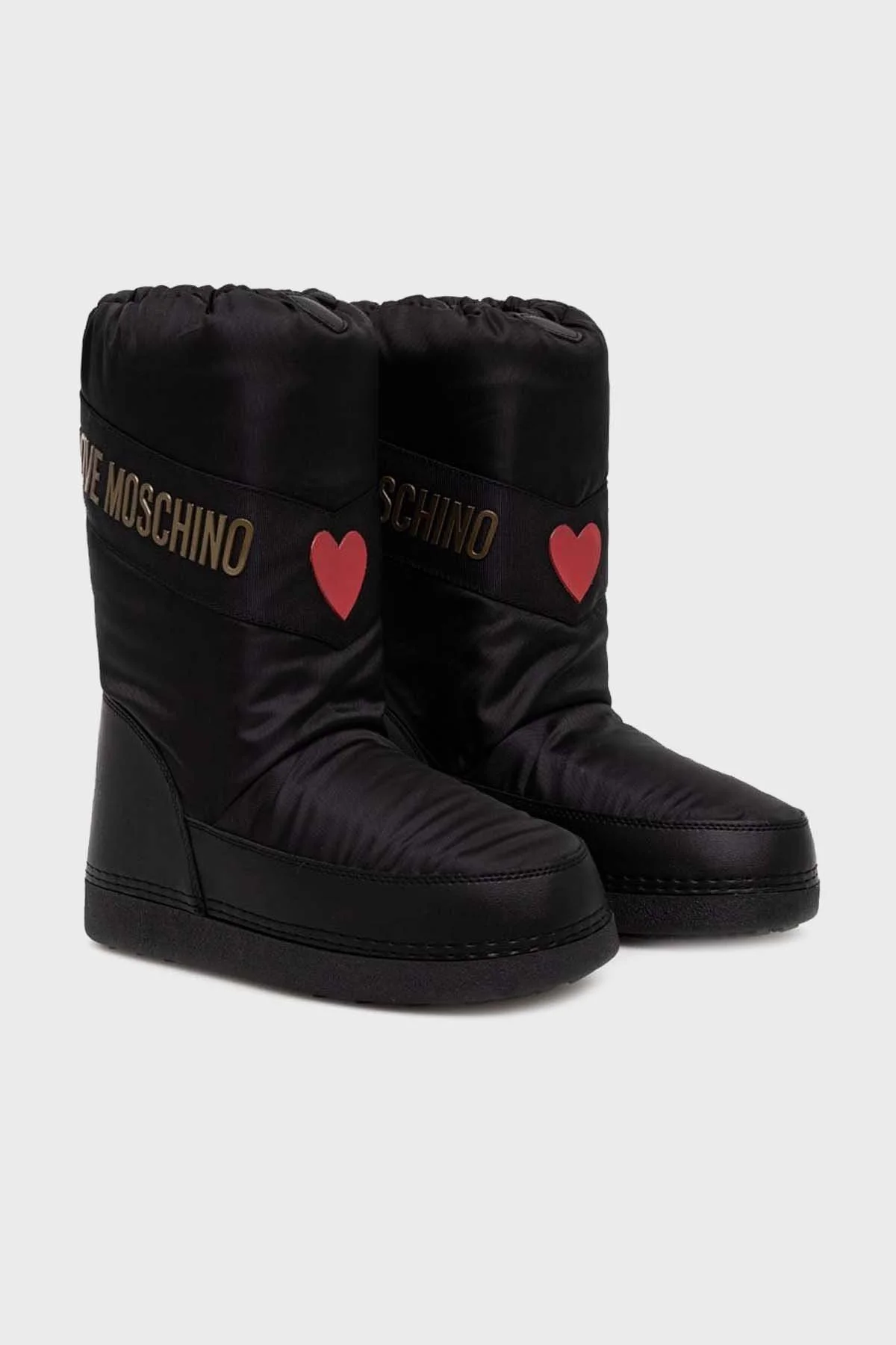 Love Moschino Logolu Yalıtımlı Su Geçirmez Soğuğa Karşı Dayanıklı Bayan Kar Botu JA24032G0HISY000 SİYAH - 2