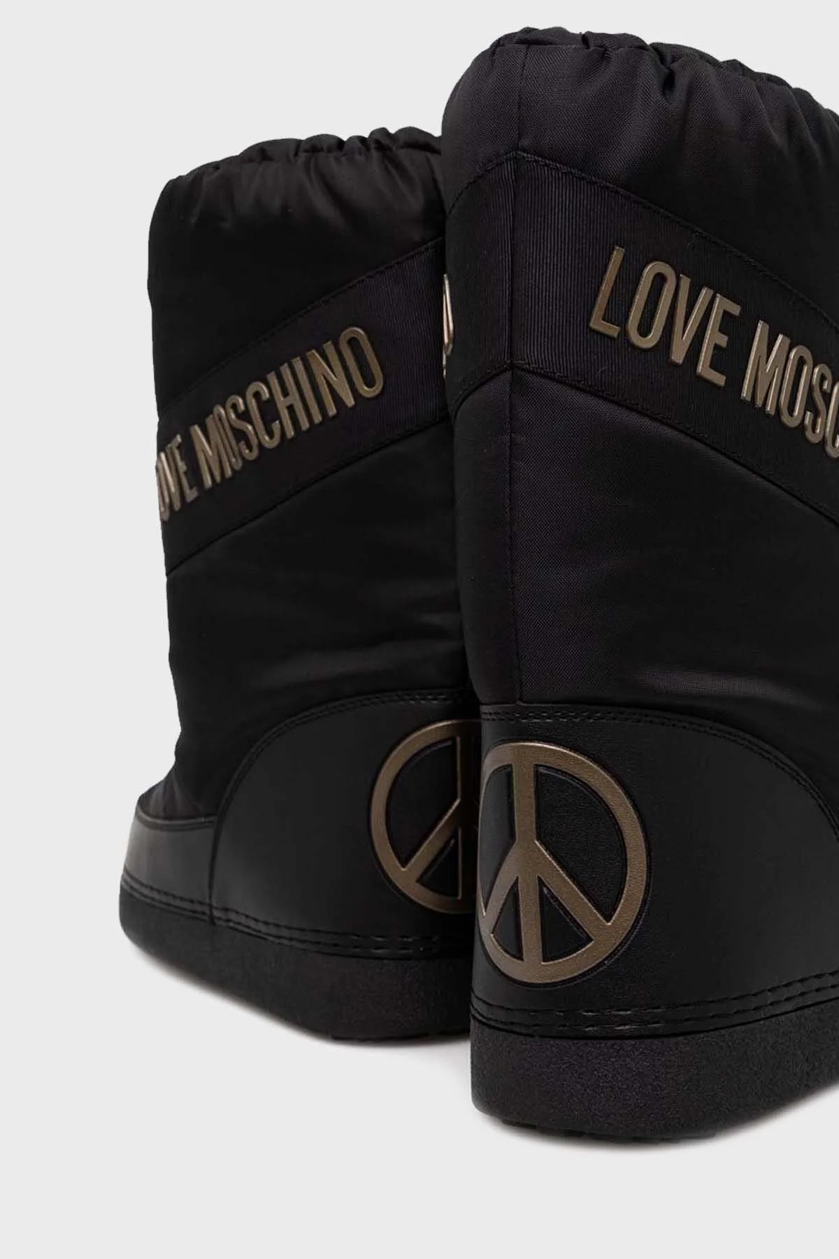 Love Moschino Logolu Yalıtımlı Su Geçirmez Soğuğa Karşı Dayanıklı Bayan Kar Botu JA24032G0HISY000 SİYAH - 3