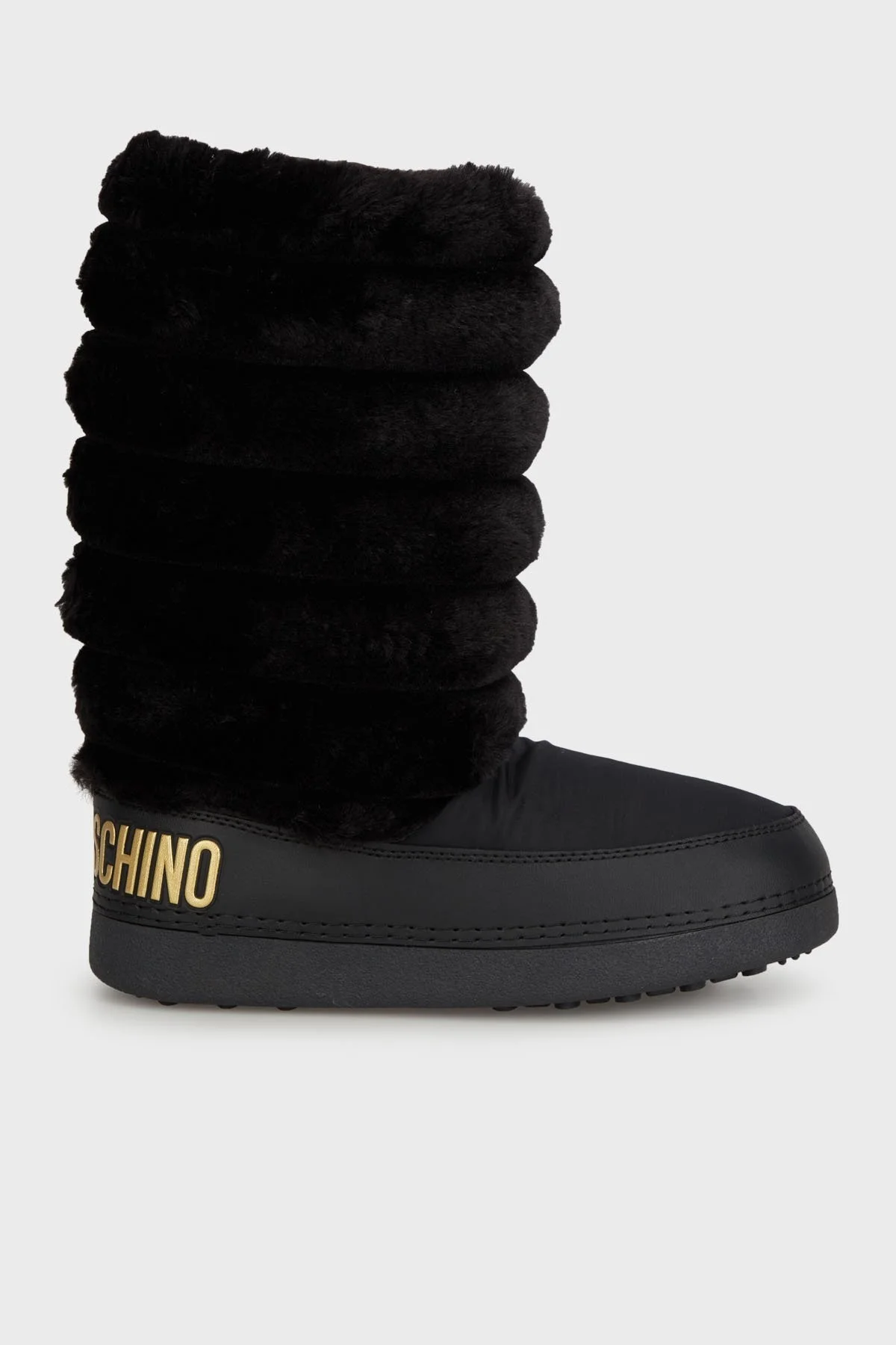 Love Moschino Logolu Yumuşak Dokulu Kapitone Detaylı Bayan Kar Botu JA24312G0LISH000 SİYAH - 1