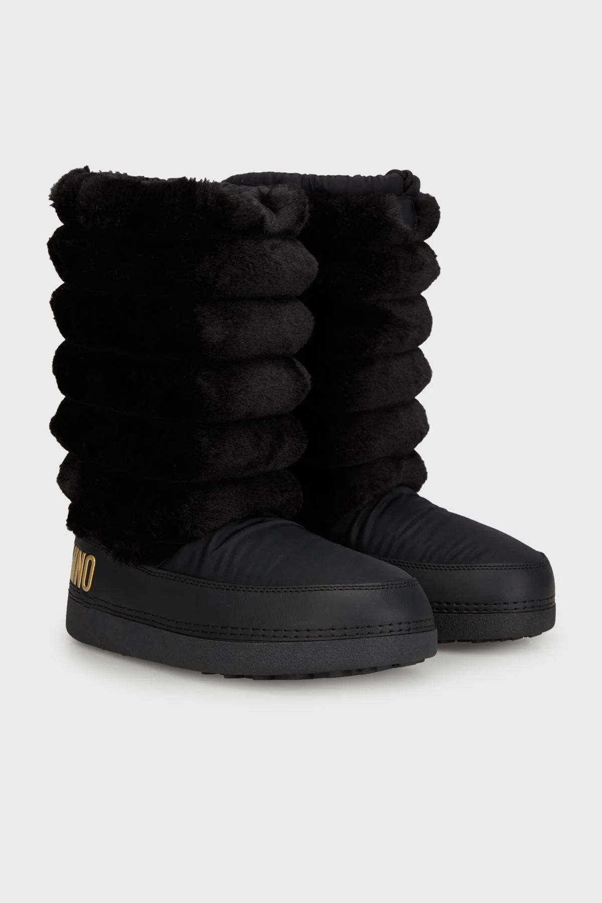 Love Moschino Logolu Yumuşak Dokulu Kapitone Detaylı Bayan Kar Botu JA24312G0LISH000 SİYAH - 2