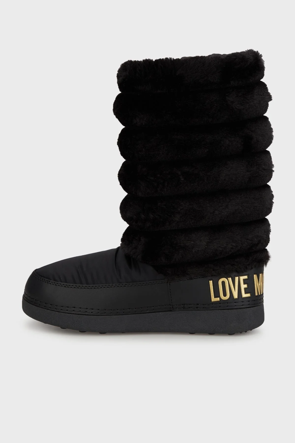 Love Moschino Logolu Yumuşak Dokulu Kapitone Detaylı Bayan Kar Botu JA24312G0LISH000 SİYAH - 3