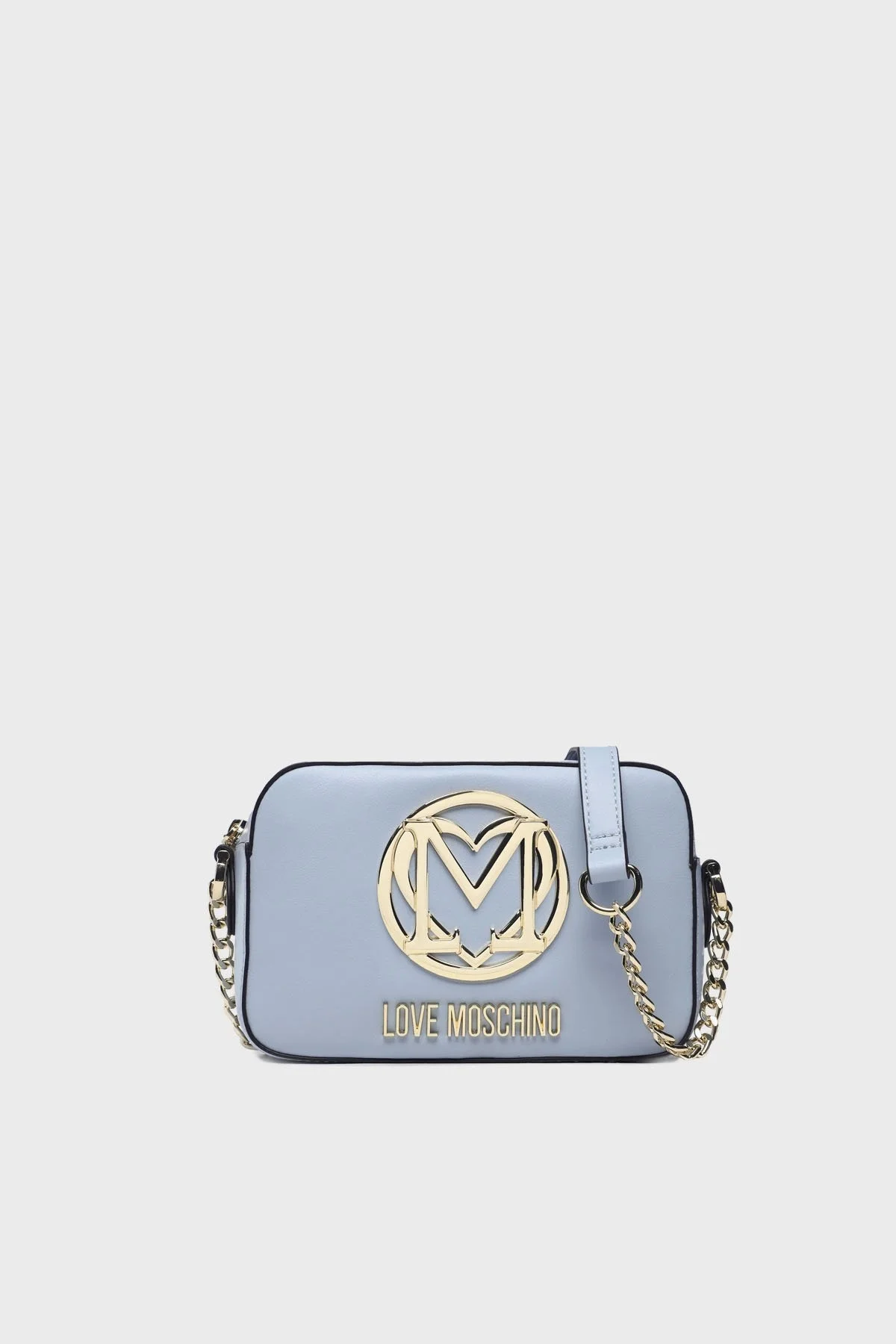Love Moschino Logolu Zincir Askılı Bayan Çanta JC4033PP1GLD0700 MAVİ - 1