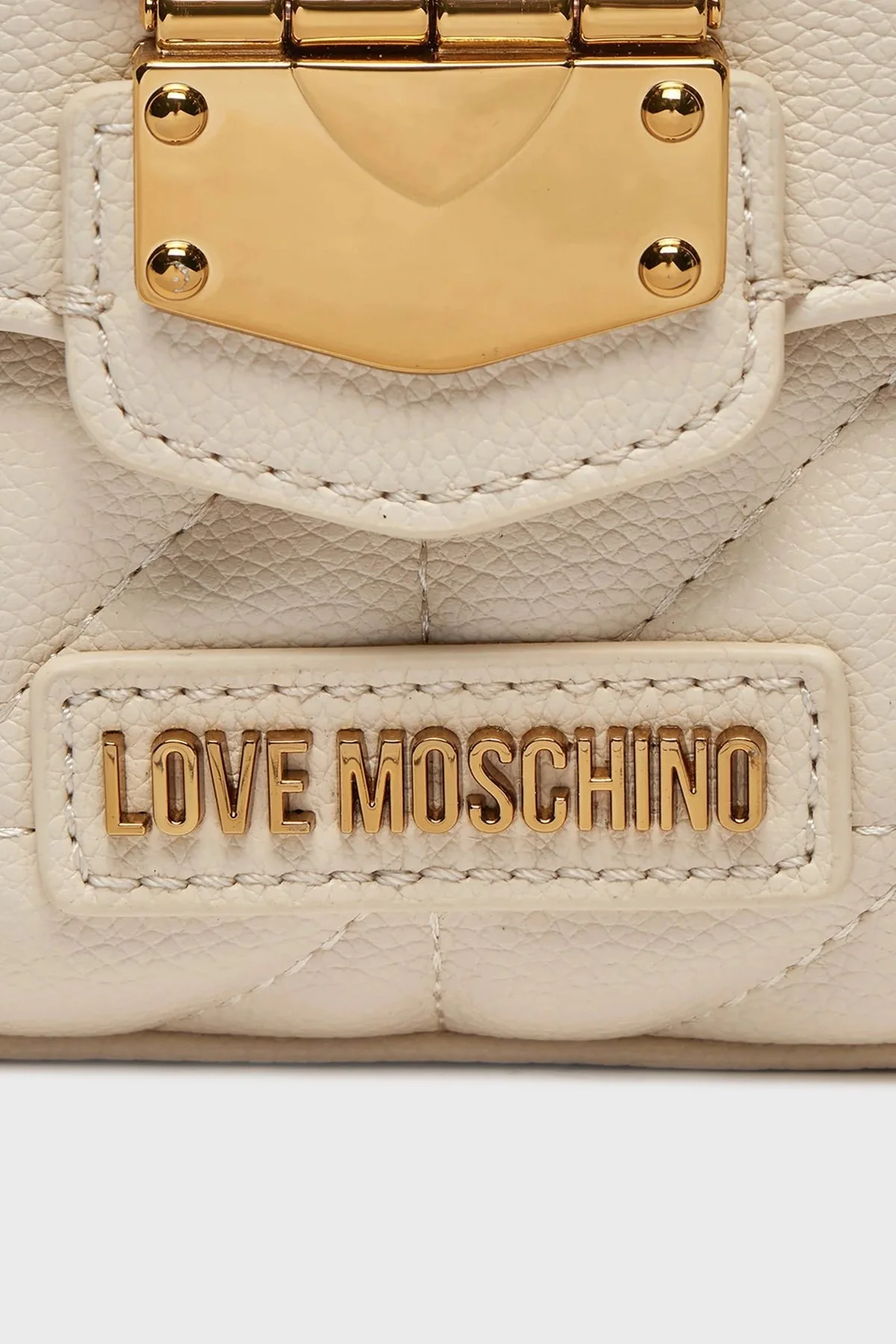 Love Moschino Logolu Zincir Askılı Bayan Çanta JC4053PP1ILI0129 BEJ - 5