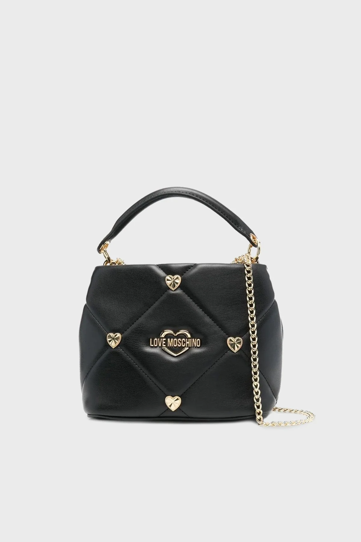 Love Moschino Logo Detaylı Zincir Askılı Bayan Çanta JC4082PP1GLZ0000 SİYAH - 1