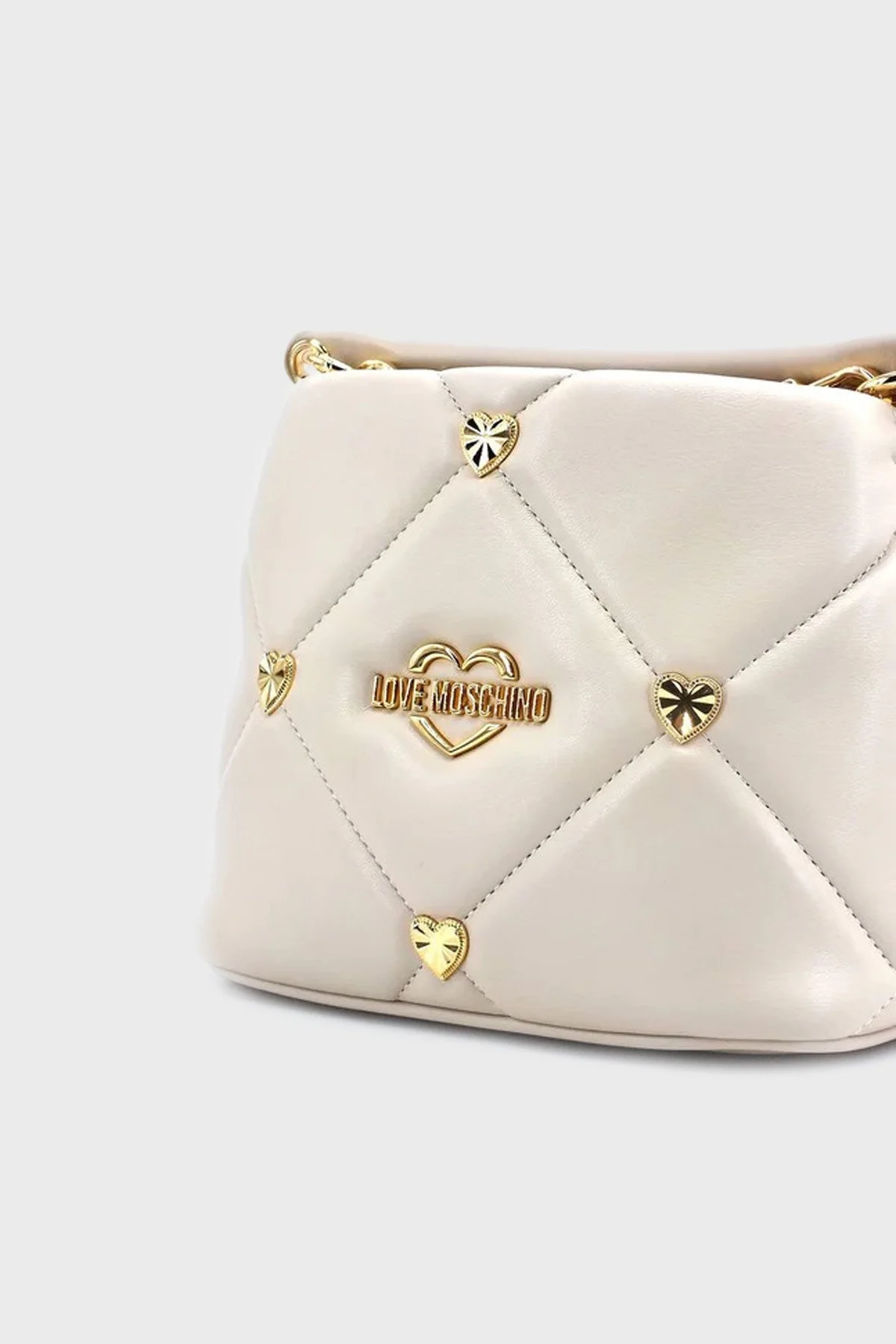 Love Moschino Logolu Zincir Askılı Bayan Çanta JC4082PP1GLZ0110 BEJ - 4