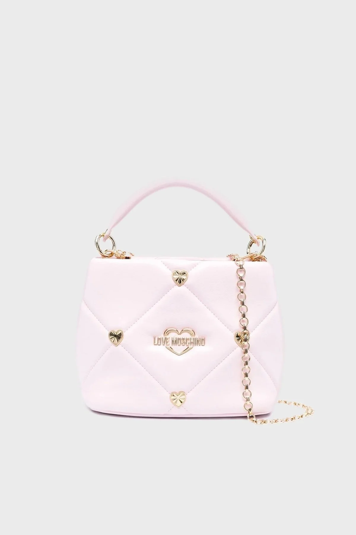 Love Moschino Logolu Zincir Askılı Bayan Çanta JC4082PP1GLZ0601 PEMBE - 1