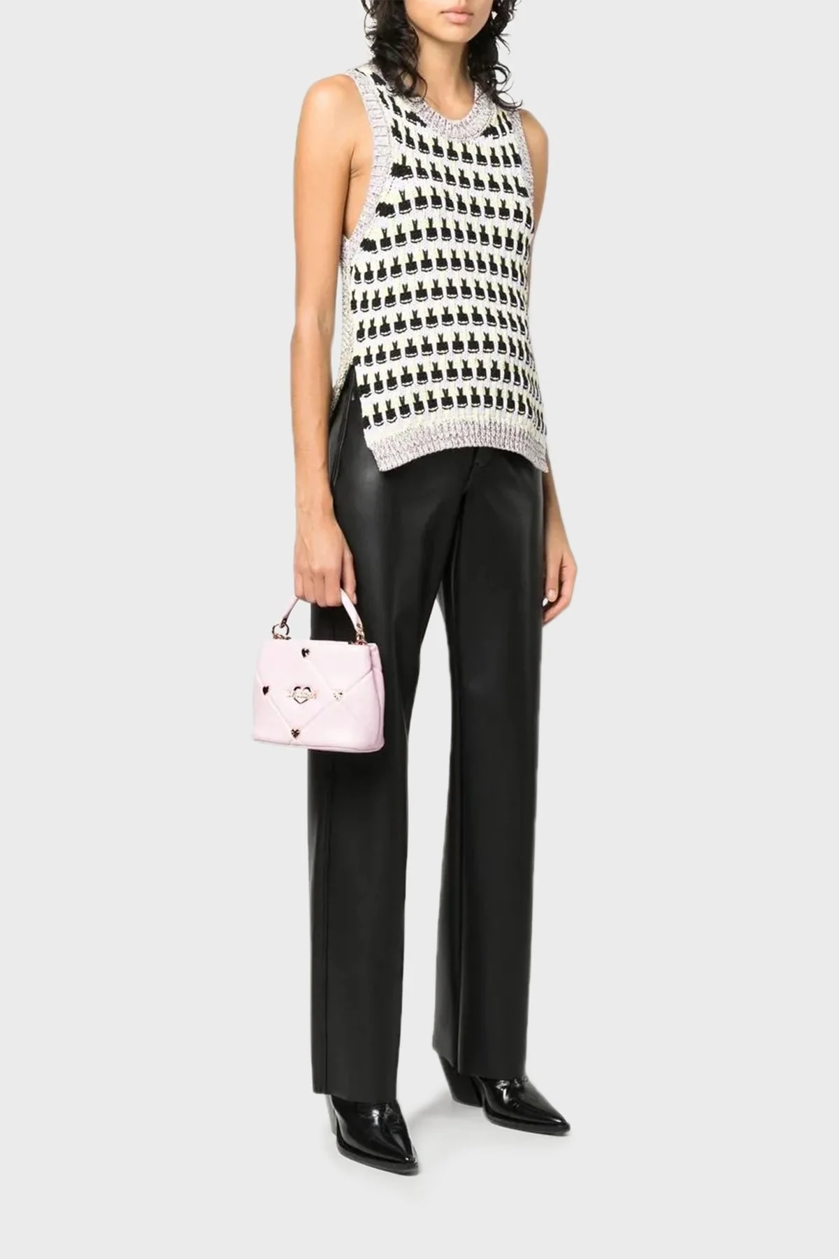 Love Moschino Logolu Zincir Askılı Bayan Çanta JC4082PP1GLZ0601 PEMBE - 2