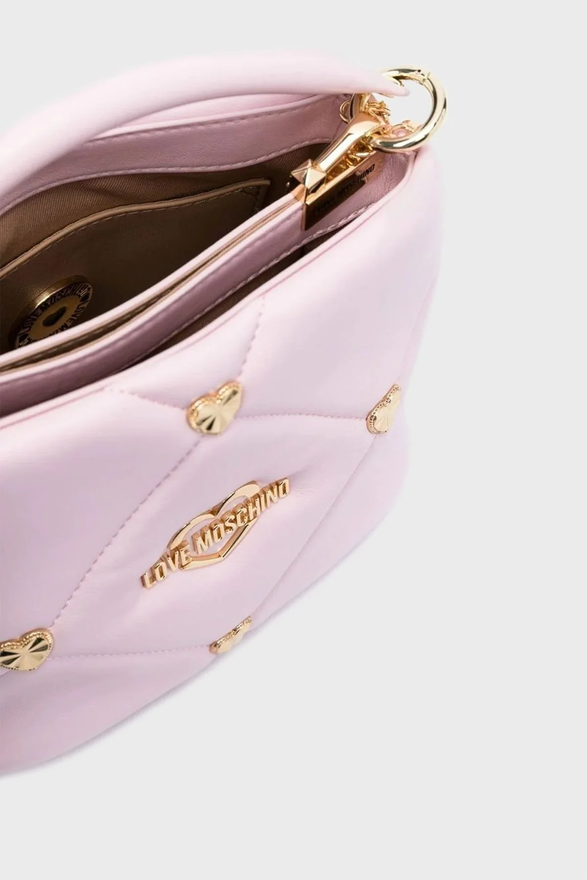 Love Moschino Logolu Zincir Askılı Bayan Çanta JC4082PP1GLZ0601 PEMBE - 5