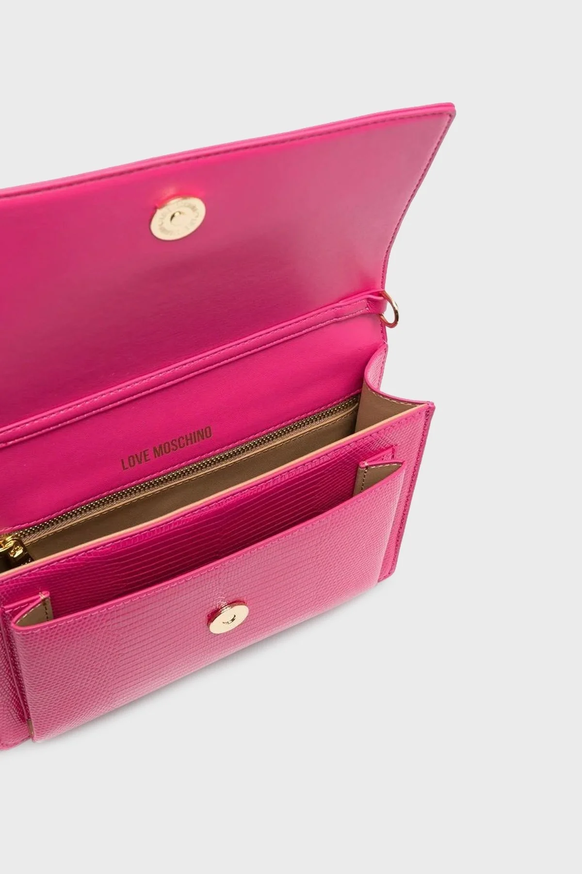 Love Moschino Logolu Zincir Askılı Bayan Çanta JC4095PP0GKP0604 FUŞYA - 2
