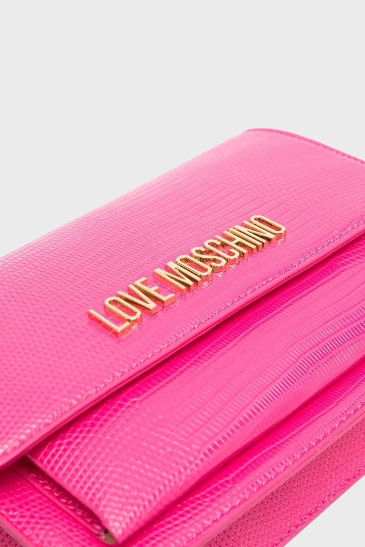 Love Moschino Logolu Zincir Askılı Bayan Çanta JC4095PP0GKP0604 FUŞYA - 4