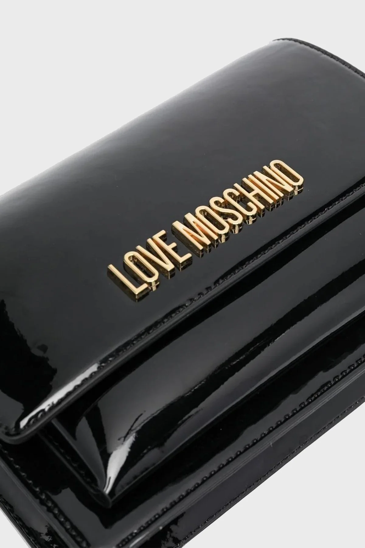 Love Moschino Logolu Zincir Askılı Bayan Çanta JC4095PP0GKR0000 SİYAH - 4