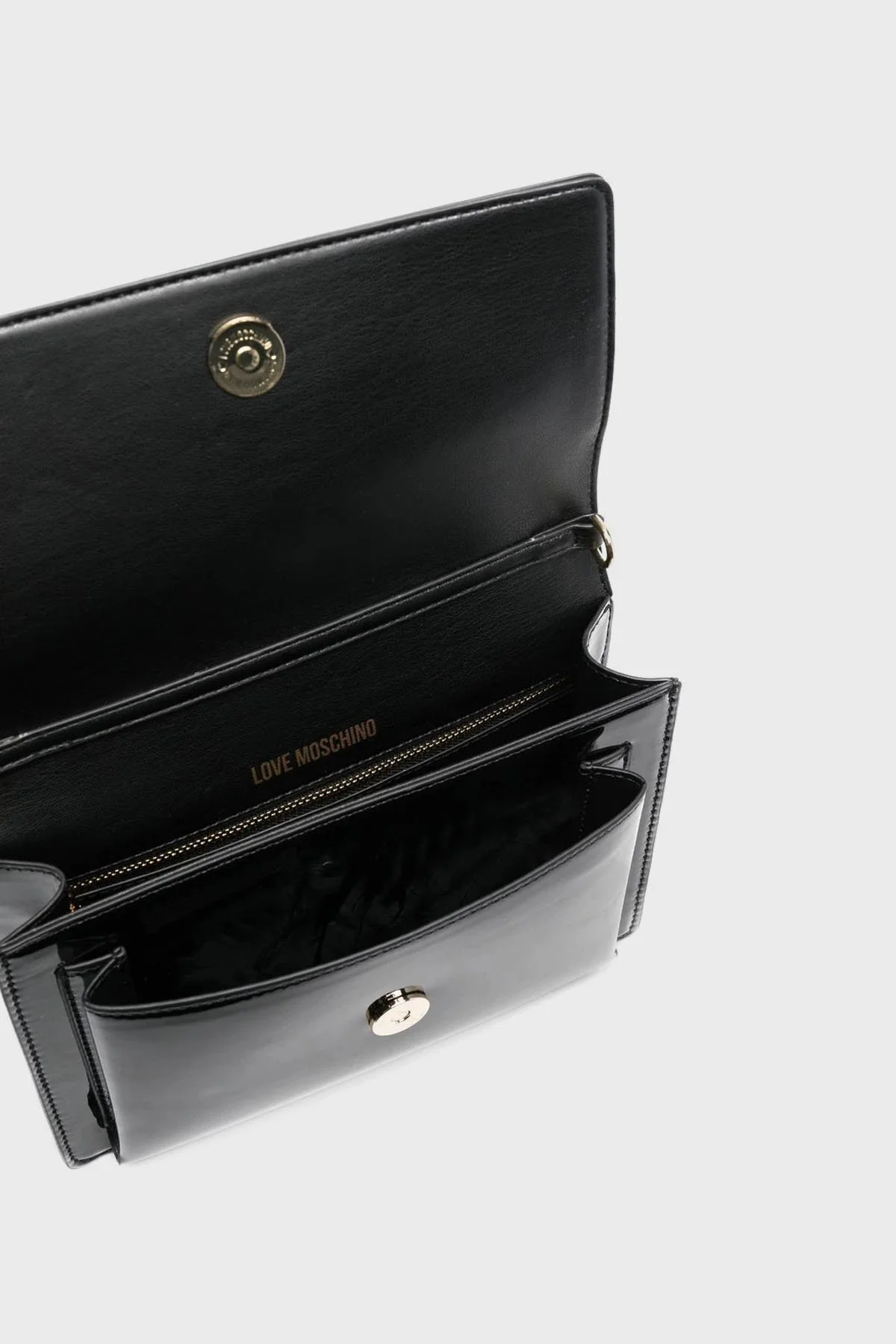 Love Moschino Logolu Zincir Askılı Bayan Çanta JC4095PP0GKR0000 SİYAH - 5