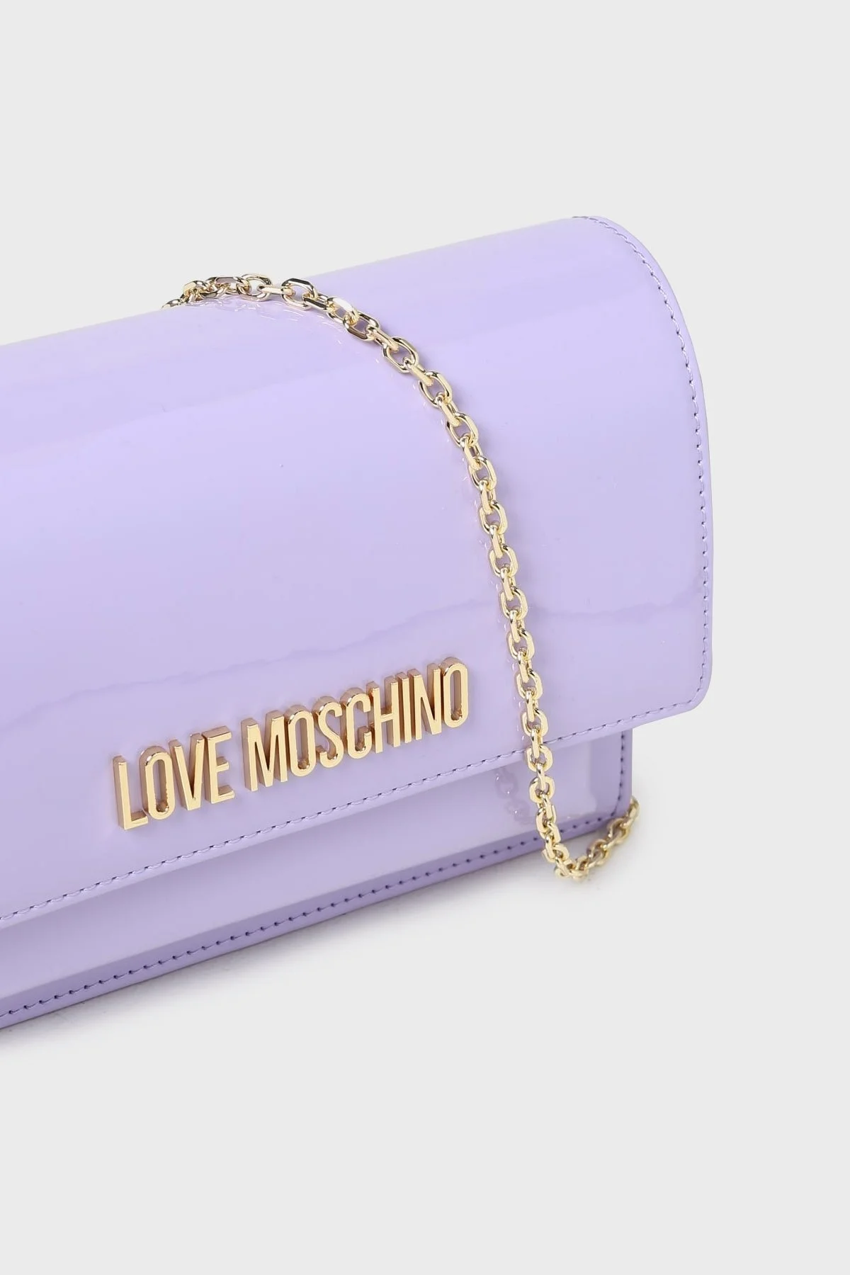 Love Moschino Logolu Zincir Askılı Bayan Çanta JC4095PP0GKR0651 LİLA - 4
