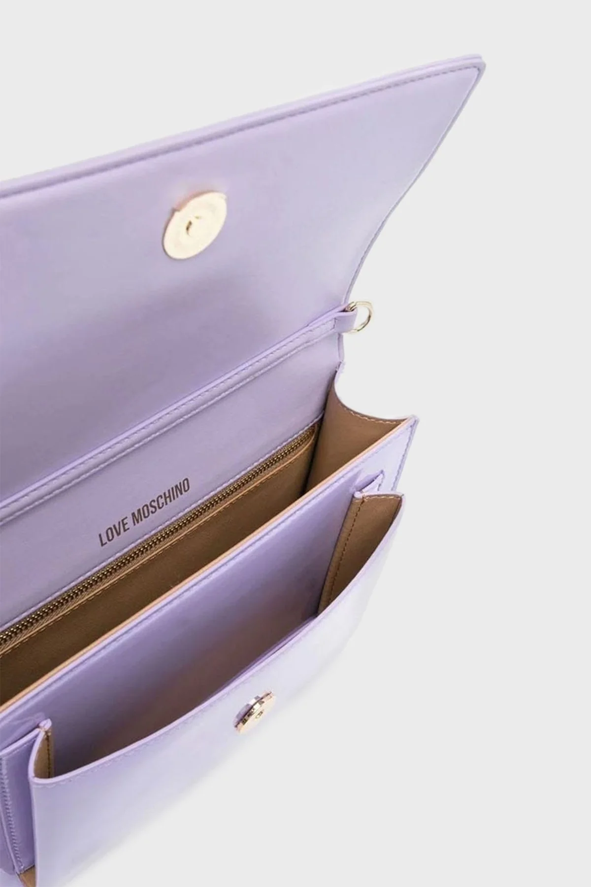 Love Moschino Logolu Zincir Askılı Bayan Çanta JC4095PP0GKR0651 LİLA - 6
