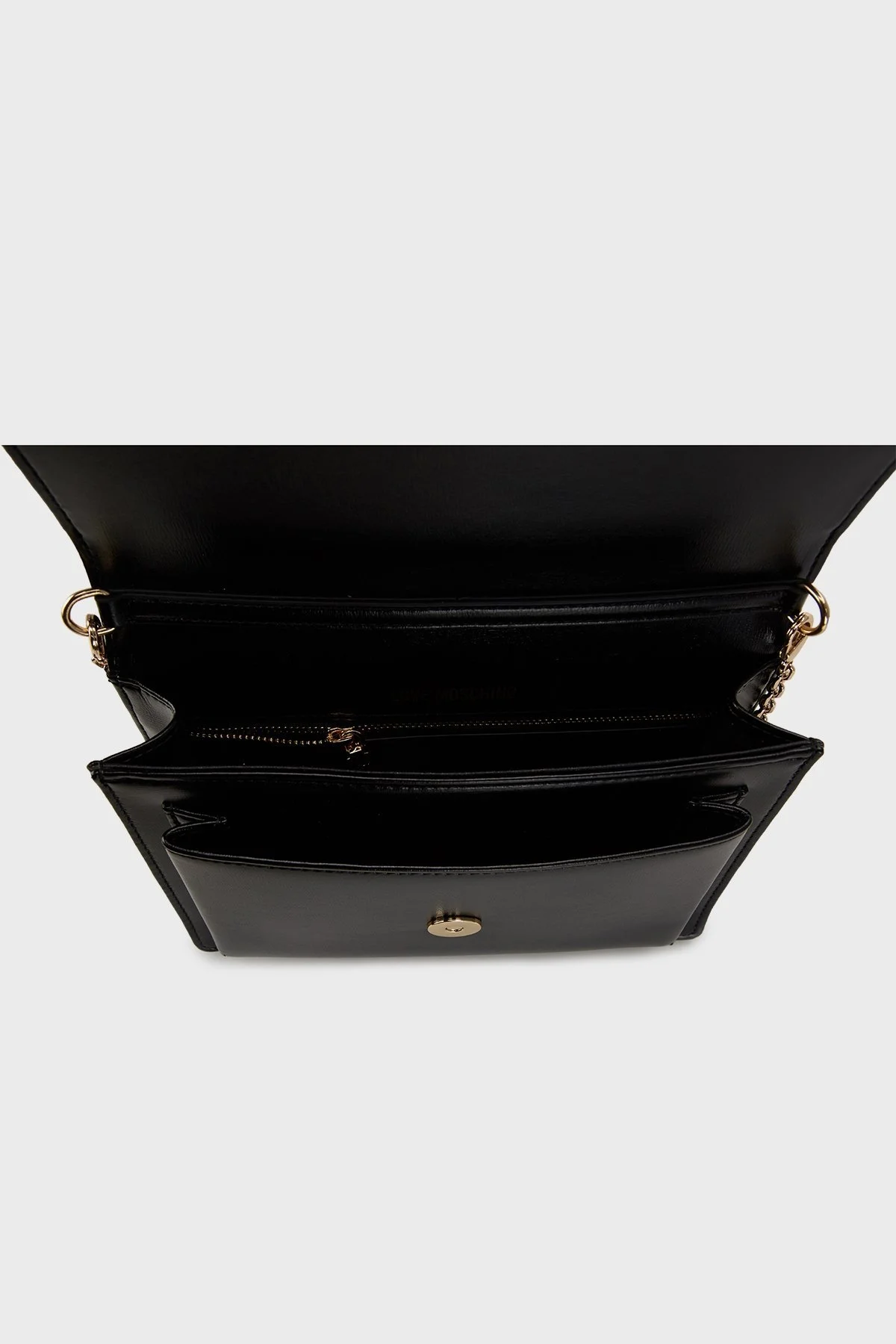 Love Moschino Logolu Zincir Askılı Bayan Çanta JC4095PP1ILL0000 SİYAH - 4