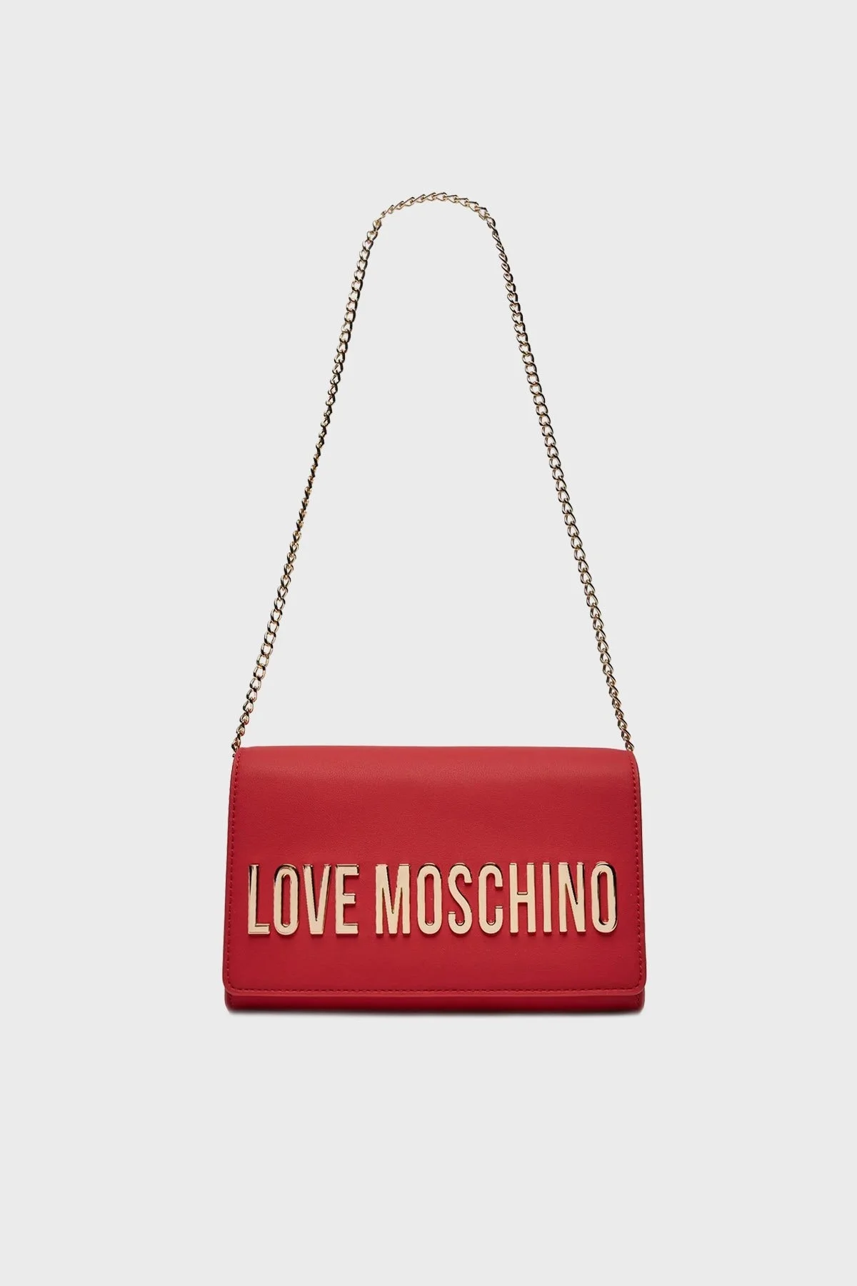 Love Moschino Logolu Zincir Askılı Bayan Çanta JC4103PP1LKD0500 KIRMIZI - 3
