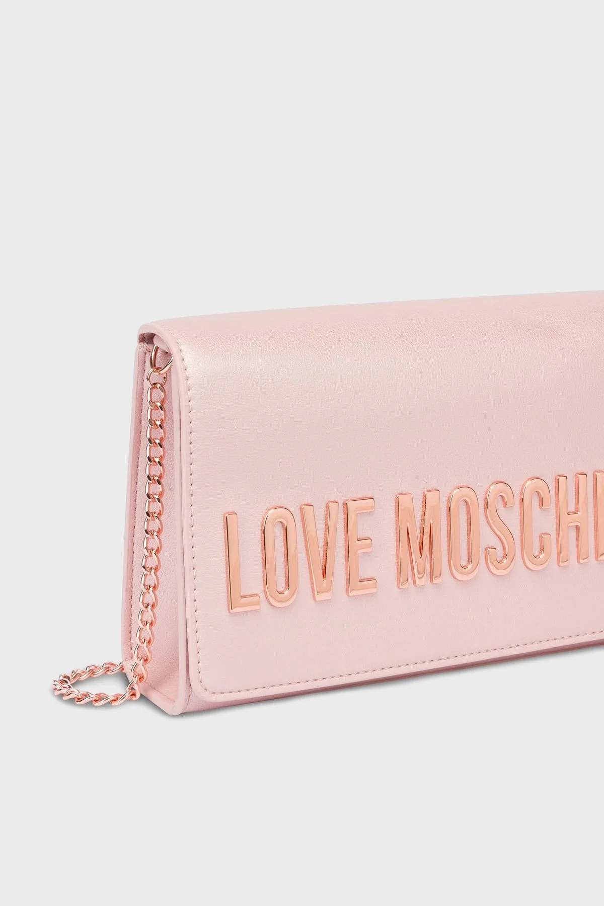 Love Moschino Logolu Zincir Askılı Bayan Çanta JC4103PP1MKD197A PEMBE - 7