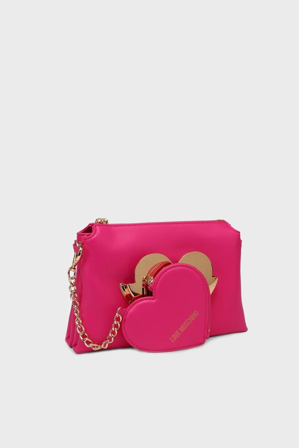 Love Moschino Logolu Zincir Askılı Bayan Çanta JC4128PP1ILO0615 FUŞYA - 9