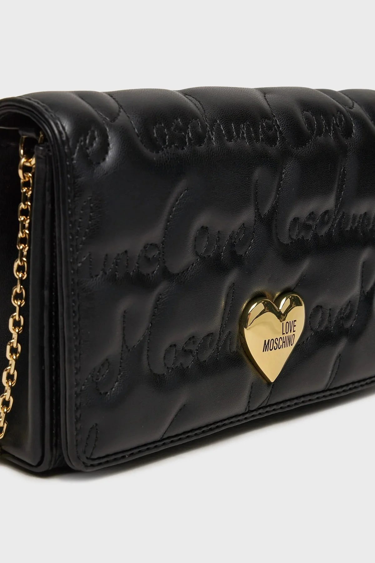 Love Moschino Logolu Zincir Askılı Bayan Çanta JC4128PP1LLJ0000 SİYAH - 9