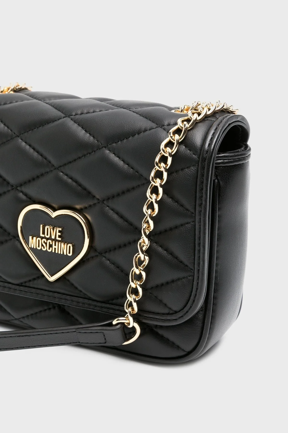 Love Moschino Logolu Zincir Askılı Bayan Çanta JC4137PP1IL1000A SİYAH - 4