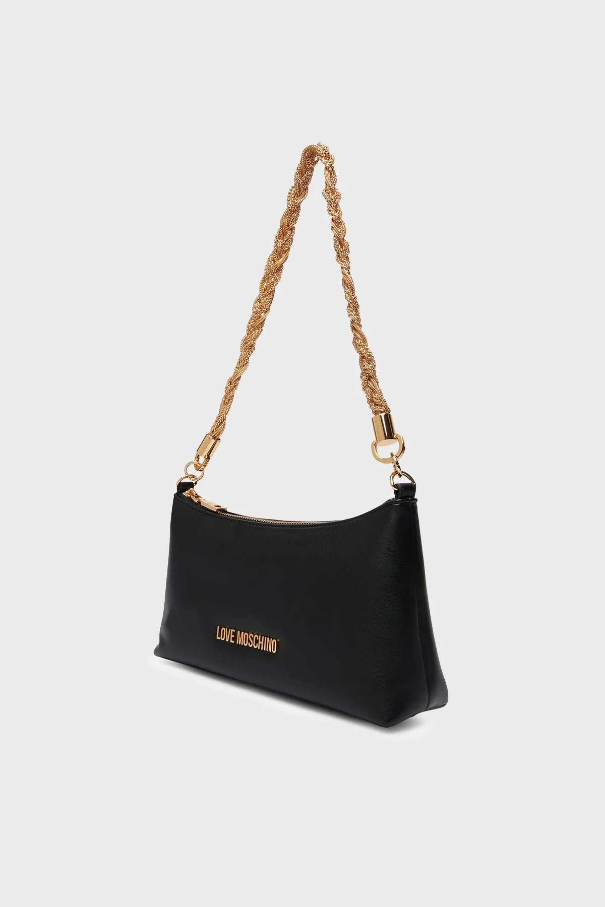 Love Moschino Logolu Zincir Askılı Bayan Çanta JC4143PP1OLX0000 SİYAH - 4