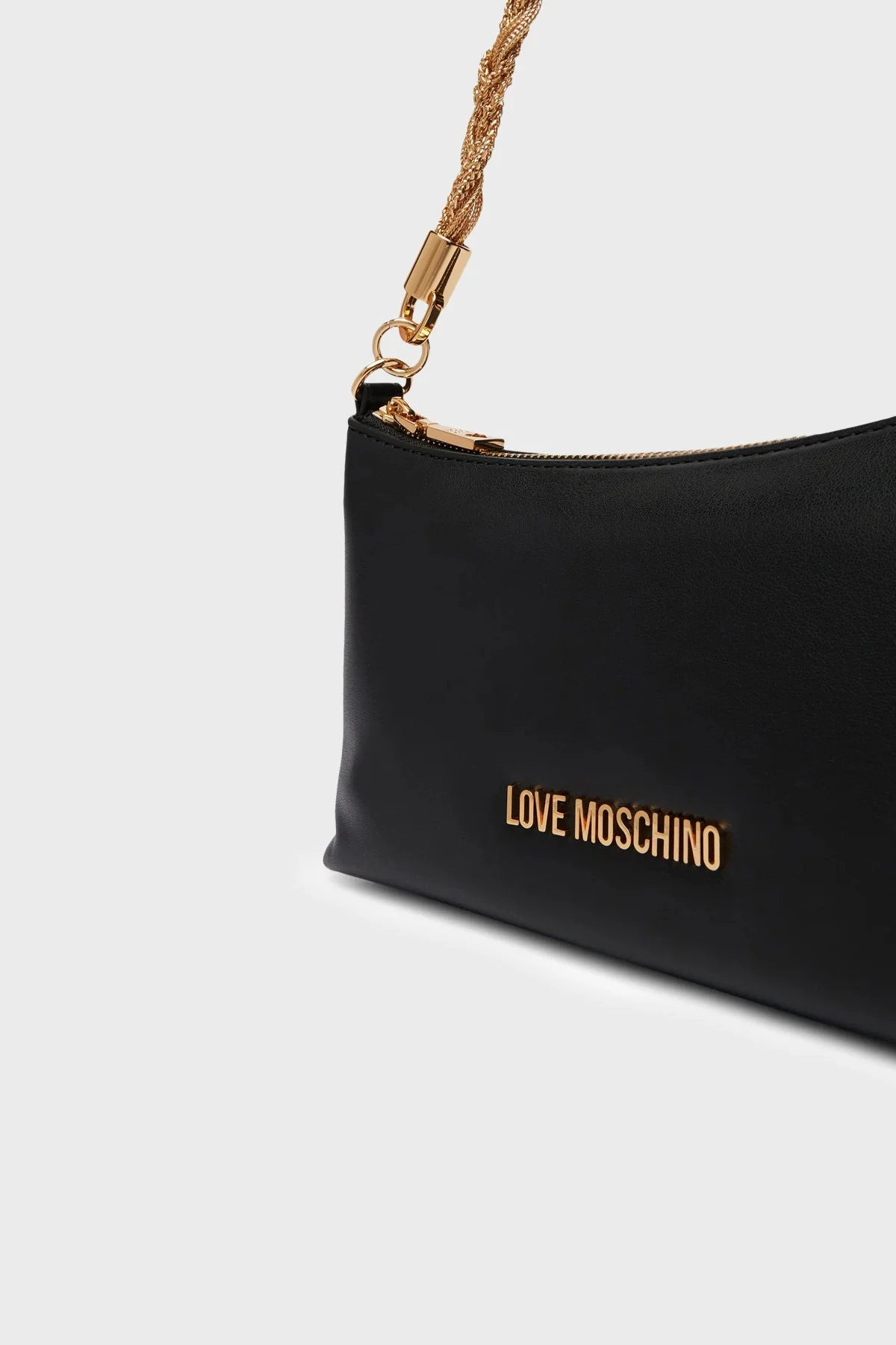 Love Moschino Logolu Zincir Askılı Bayan Çanta JC4143PP1OLX0000 SİYAH - 5