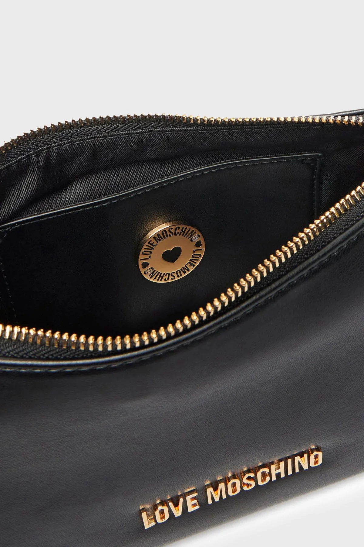 Love Moschino Logolu Zincir Askılı Bayan Çanta JC4143PP1OLX0000 SİYAH - 6