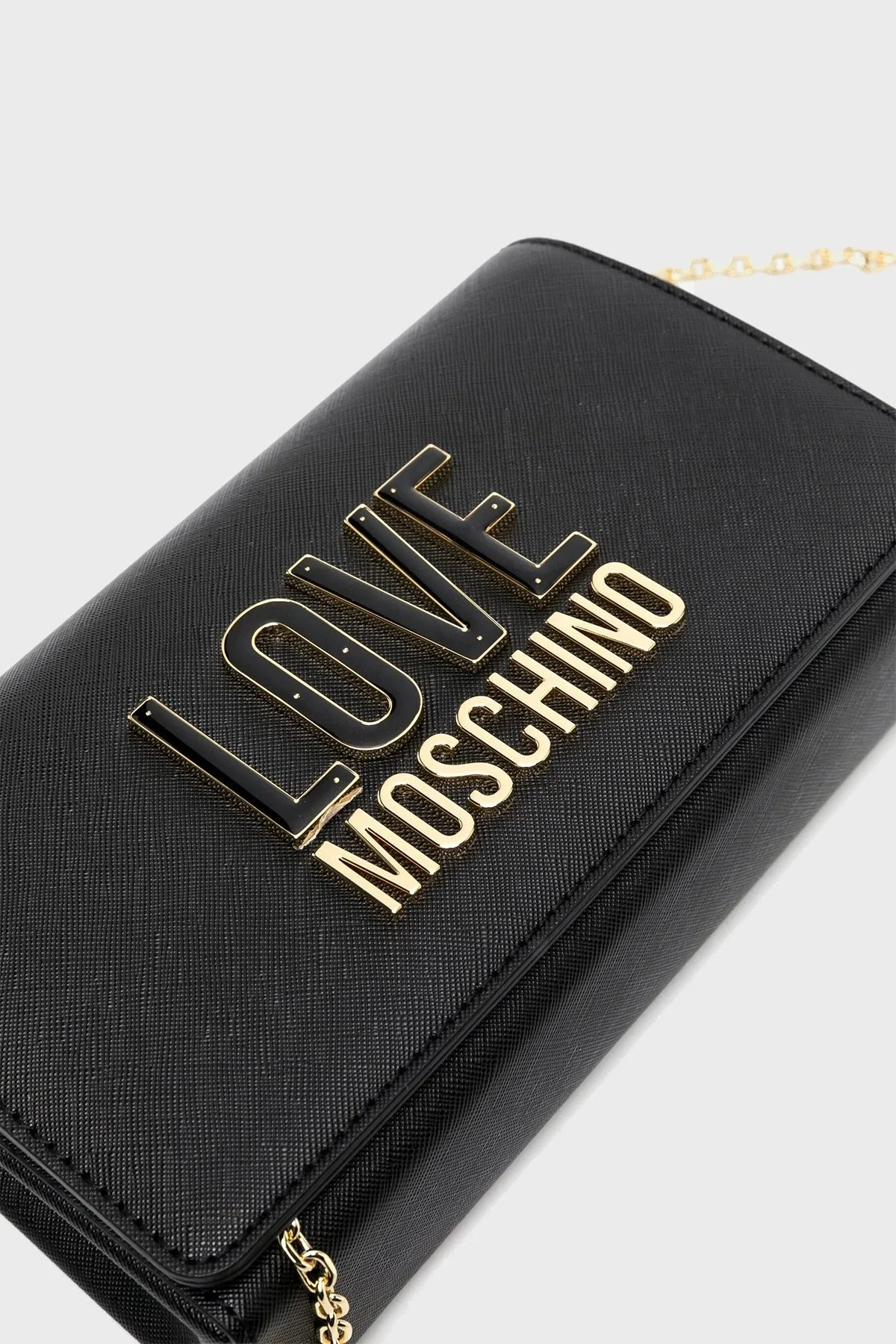 Love Moschino Logolu Zincir Askılı Bayan Çanta JC4213PP1ILQ100A SİYAH - 4