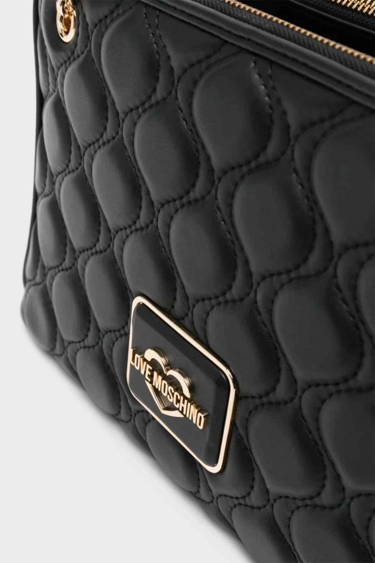 Love Moschino Logolu Zincir Askılı Bayan Çanta JC4243PP0HK1200A SİYAH - 4