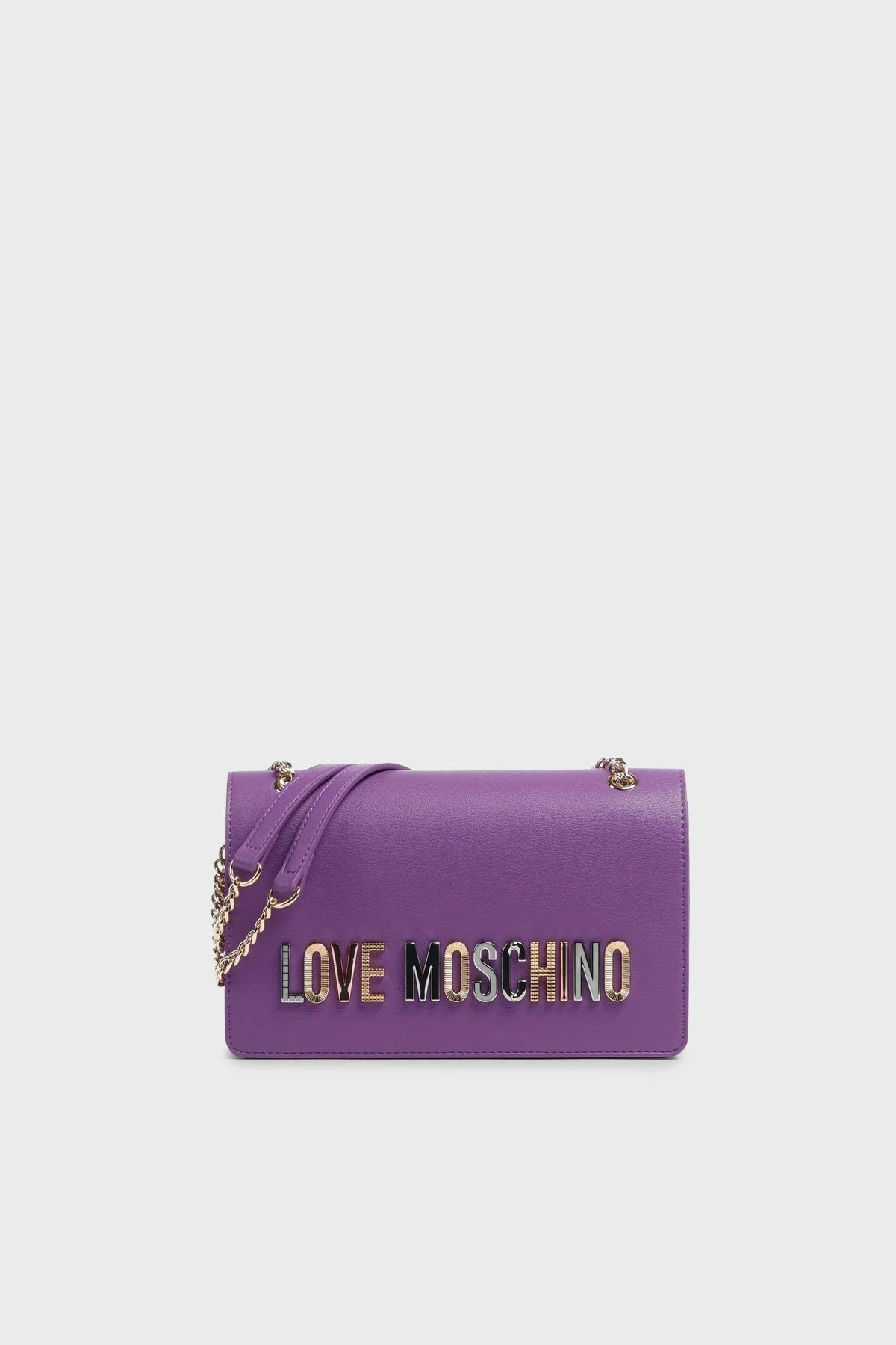 Love Moschino Logolu Zincir Askılı Bayan Çanta JC4302PP0IKN0650 MOR - 1