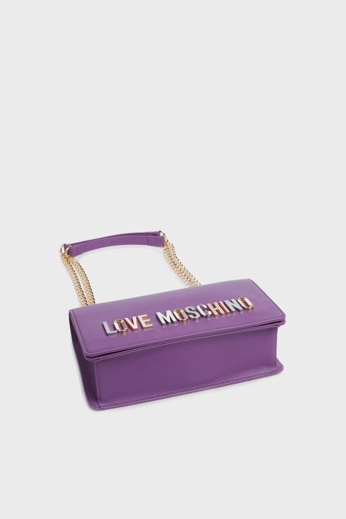 Love Moschino Logolu Zincir Askılı Bayan Çanta JC4302PP0IKN0650 MOR - 4