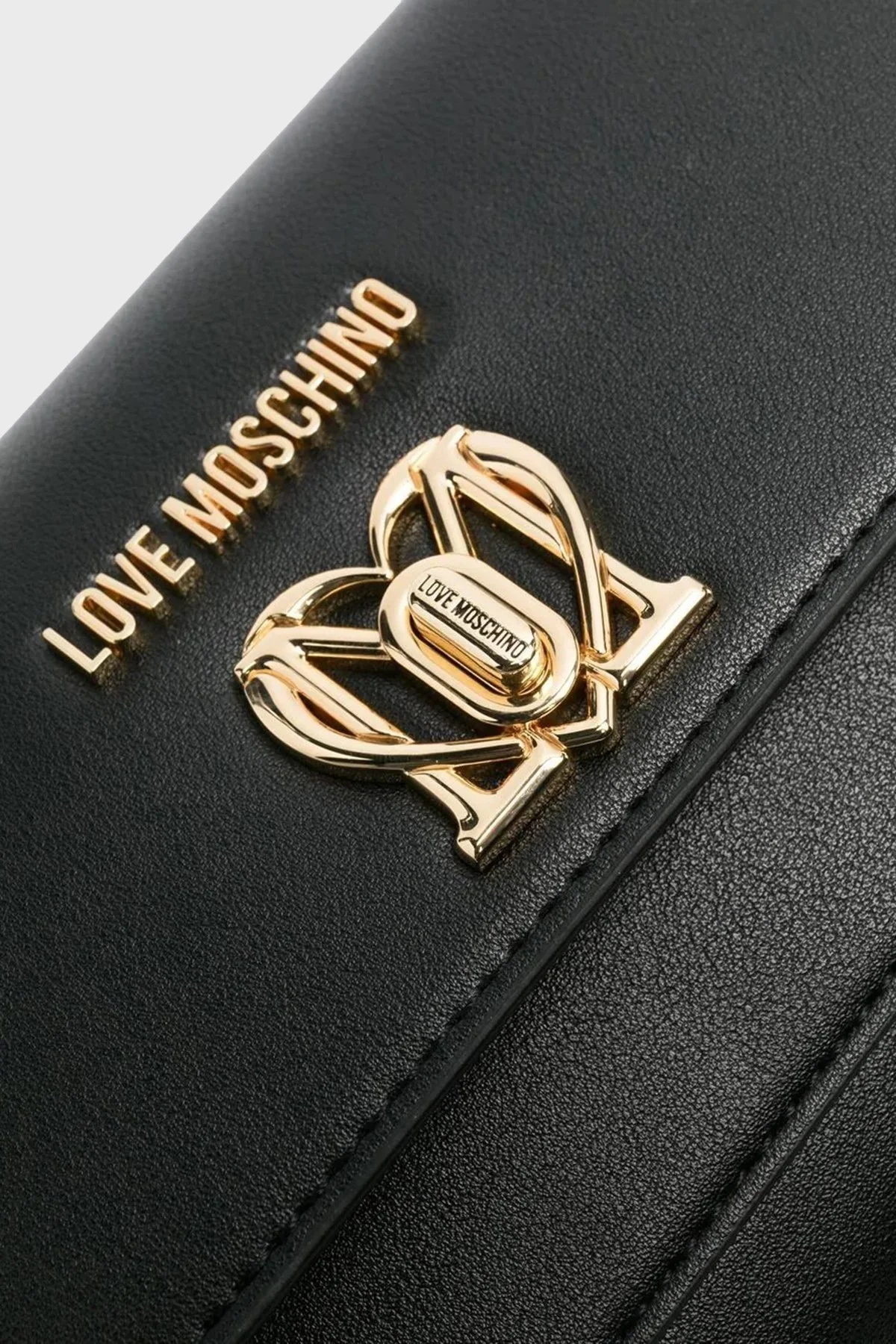 Love Moschino Logolu Zincir Askılı Bayan Çanta JC4311PP0GKF0000 SİYAH - 4