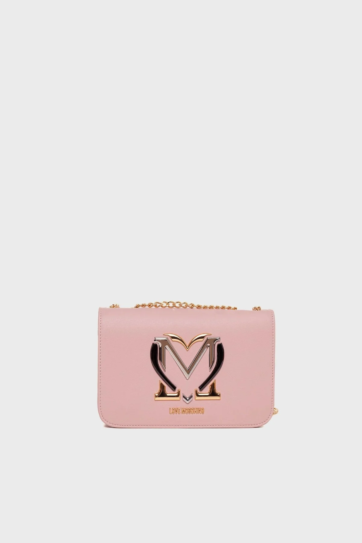 Love Moschino Logolu Zincir Askılı Bayan Çanta JC4330PP0LKN0601 PUDRA - 1