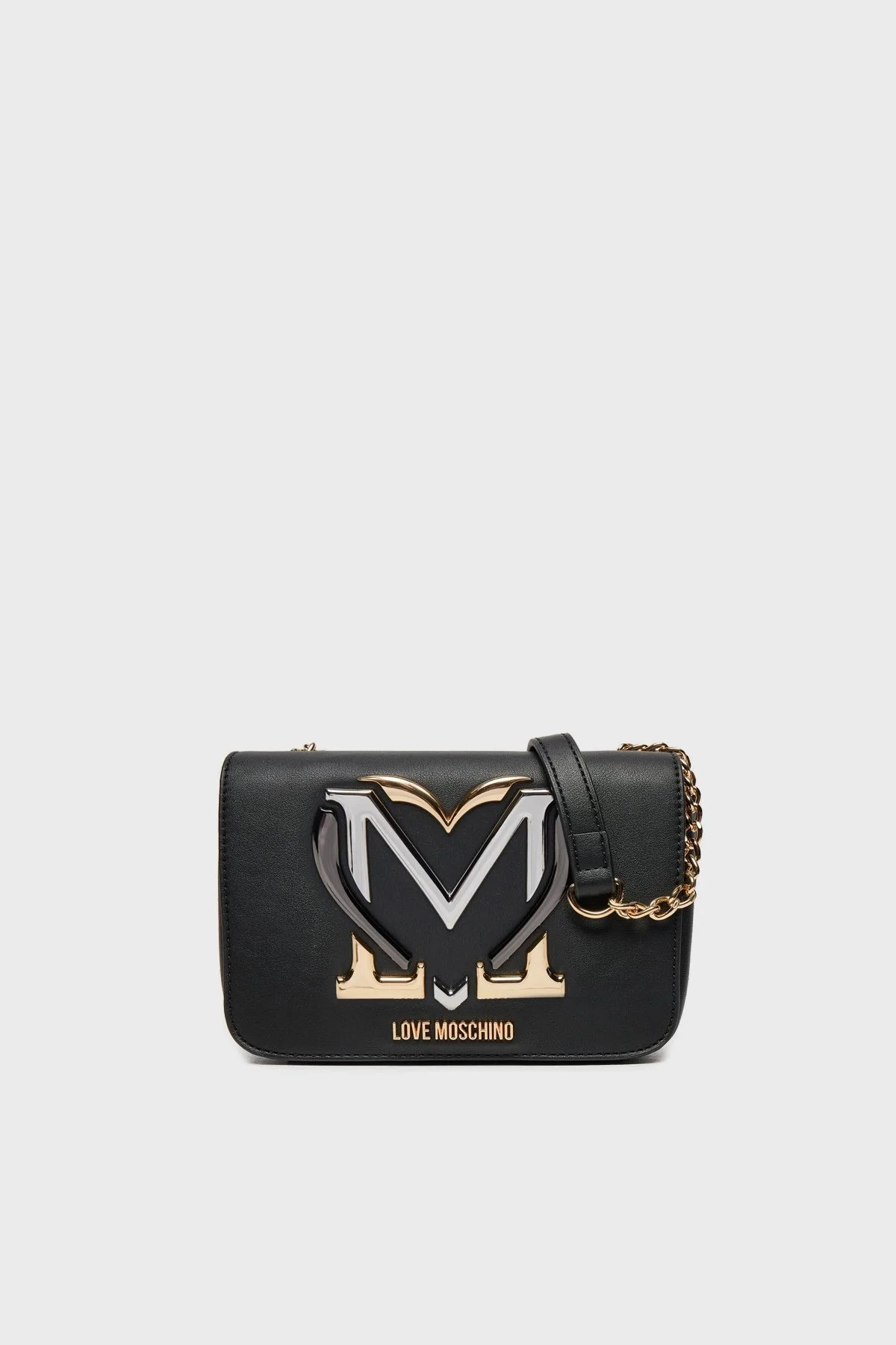 Love Moschino Logolu Zincir Askılı Bayan Çanta JC4332PP0LKN0000 SİYAH - 1