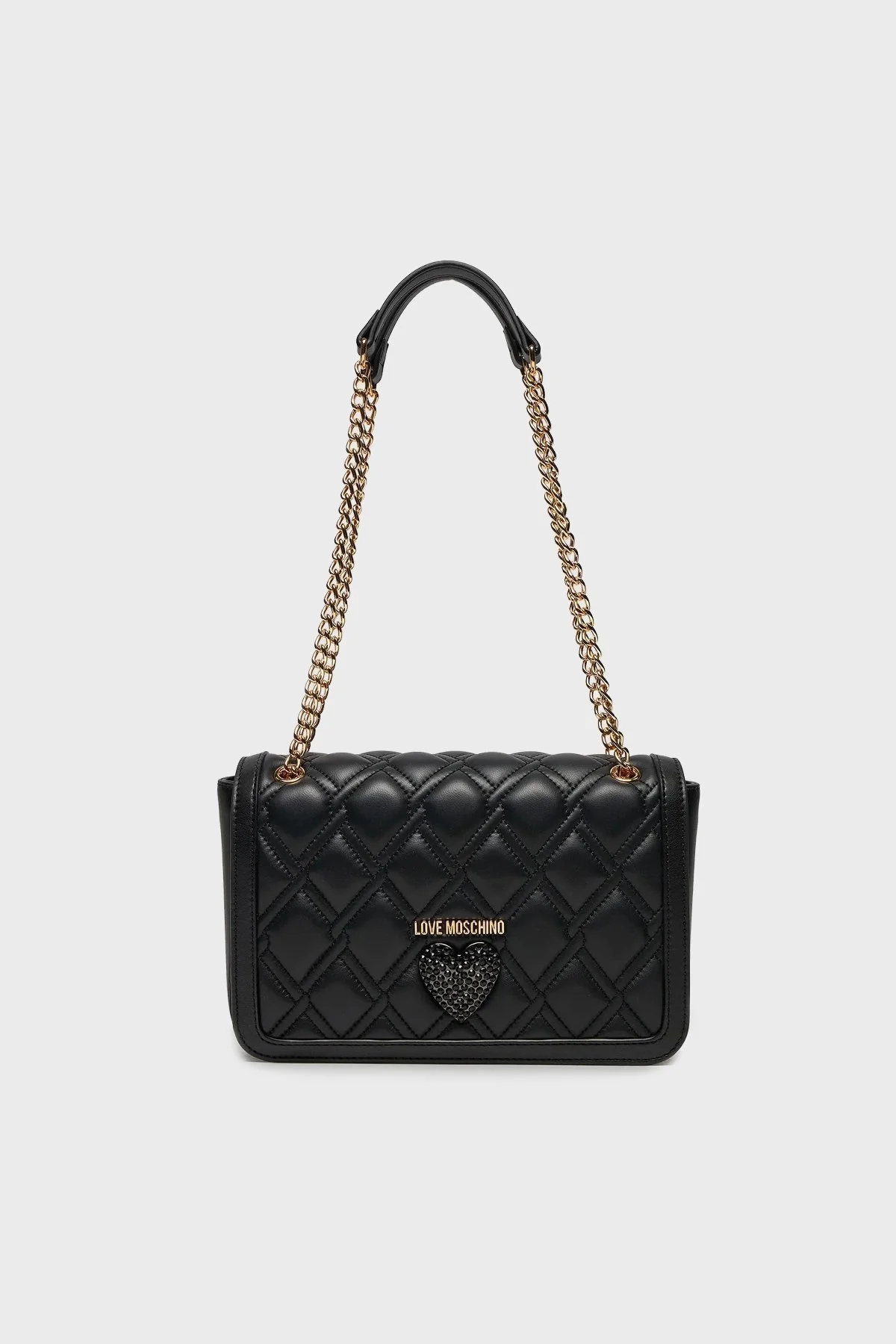 Love Moschino Logolu Zincir Askılı Bayan Çanta JC4343PP0IK1000A SİYAH - 3