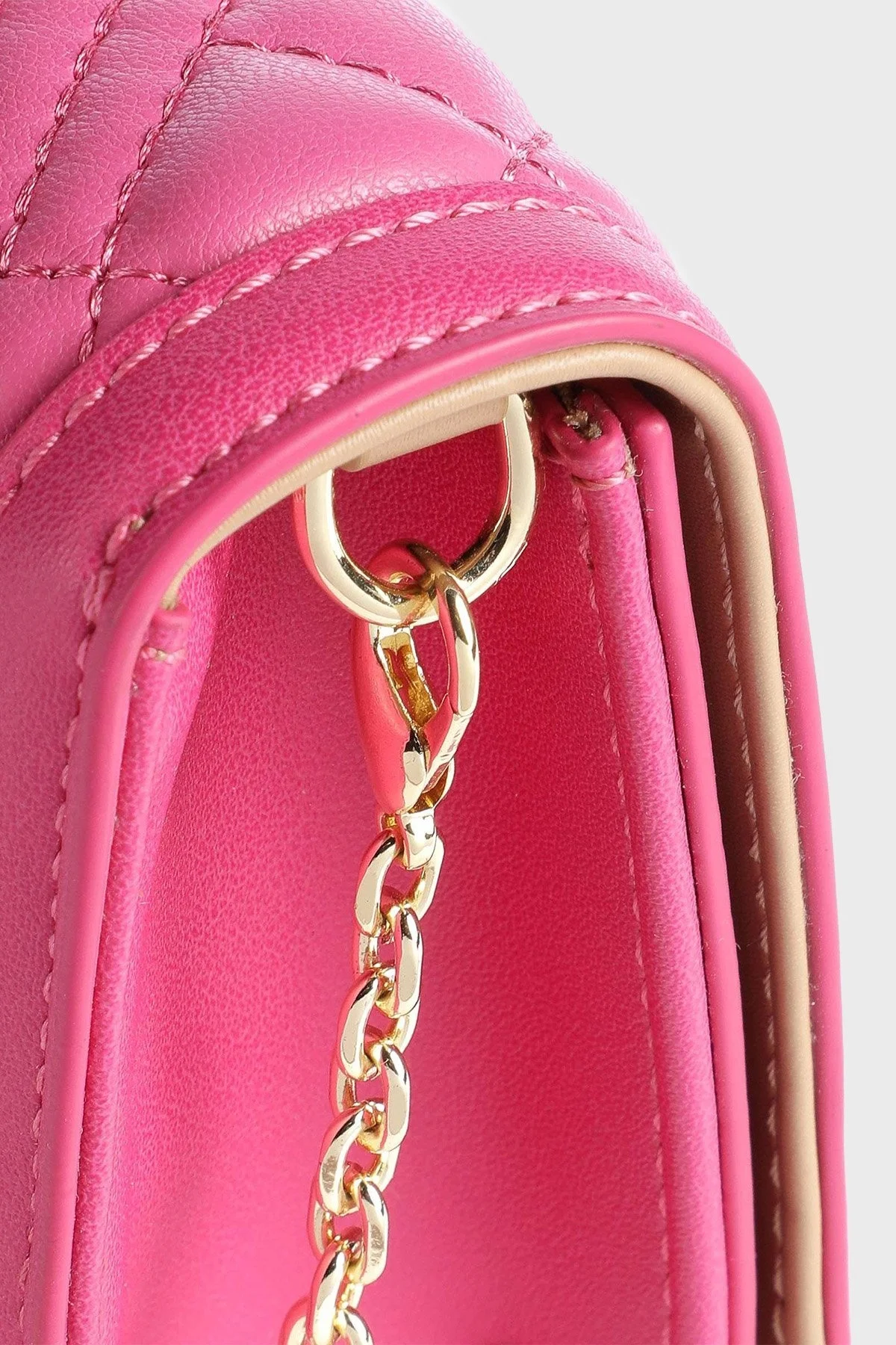 Love Moschino Logolu Zincir Askılı Bayan Çanta JC5681PP0GLA0604 FUŞYA - 4