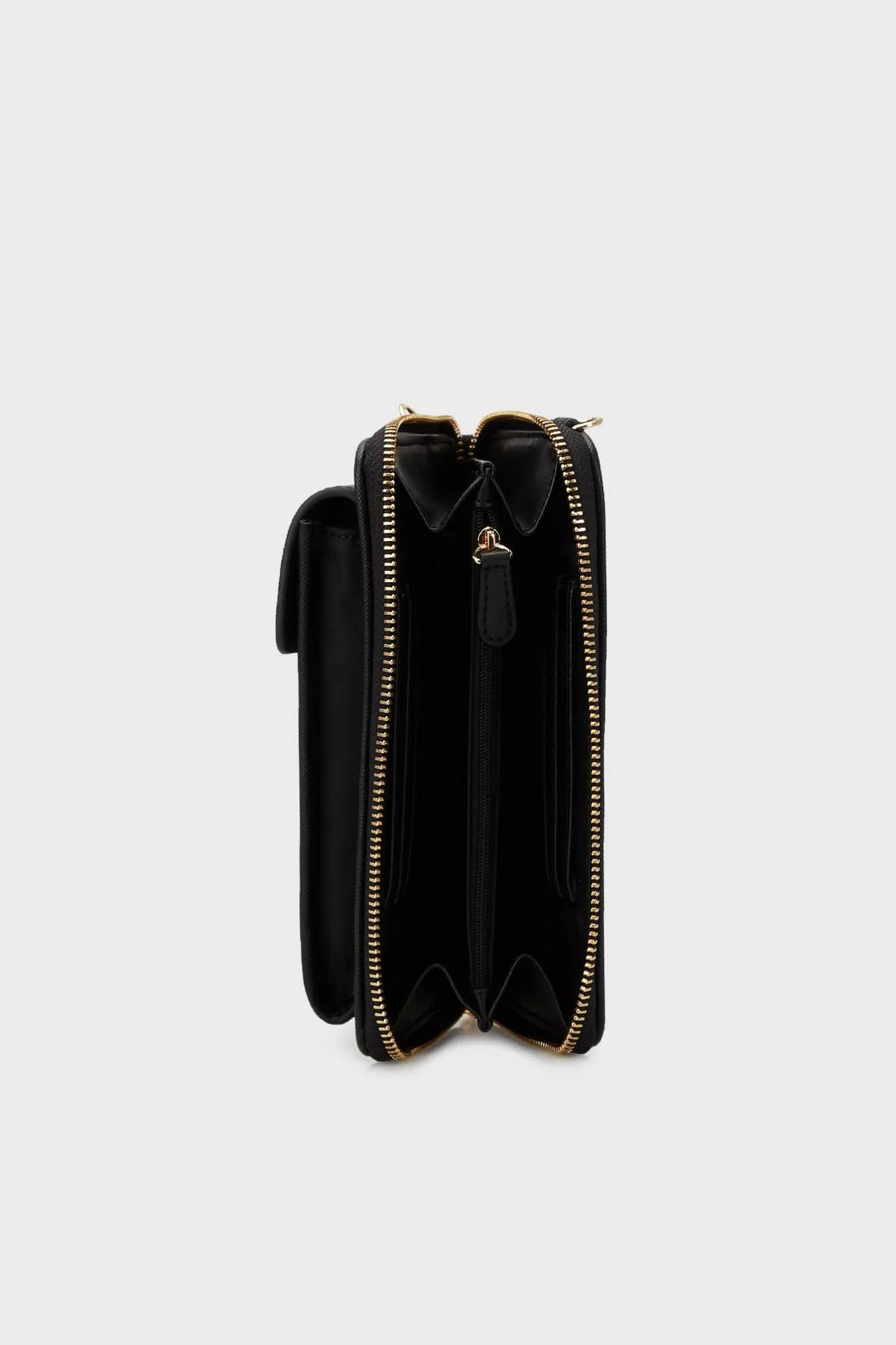 Love Moschino Logolu Zincir Askılı Bayan Telefon Çantası JC5636PP0GLG100A SİYAH - 4